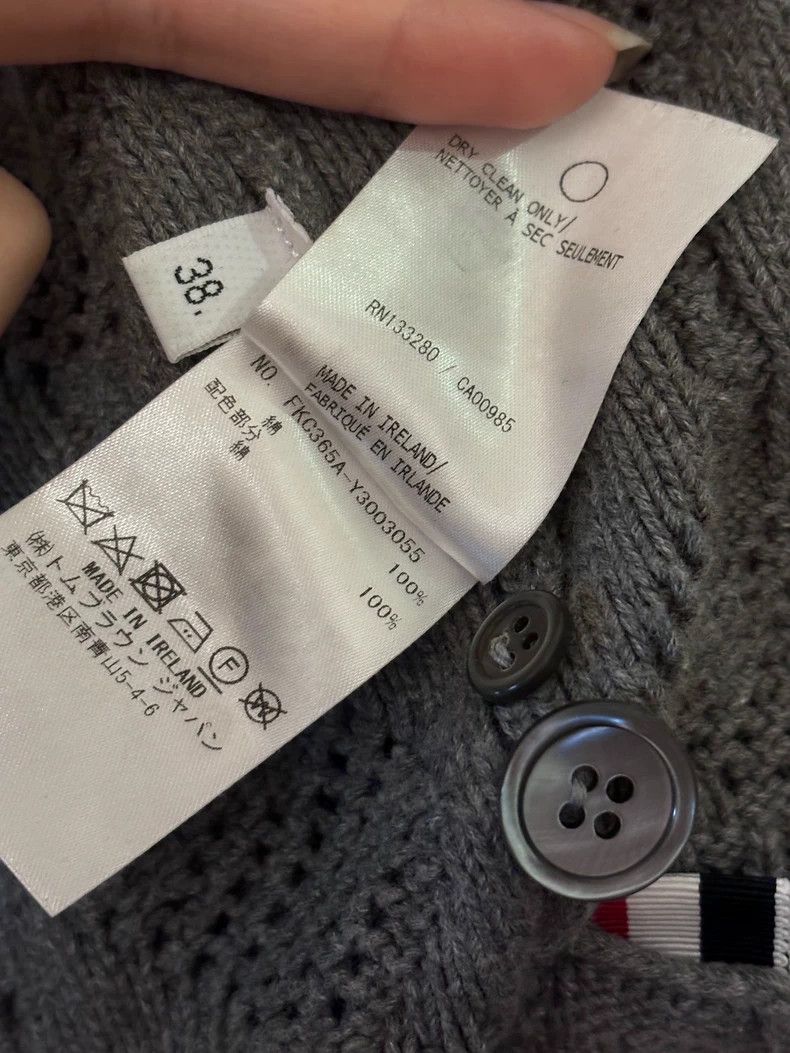 Thom Browne Thom browne Size 38 Wool cardigan jacket 2504-Nextarrow Size US XXS / EU 40 - 5 Thumbnail