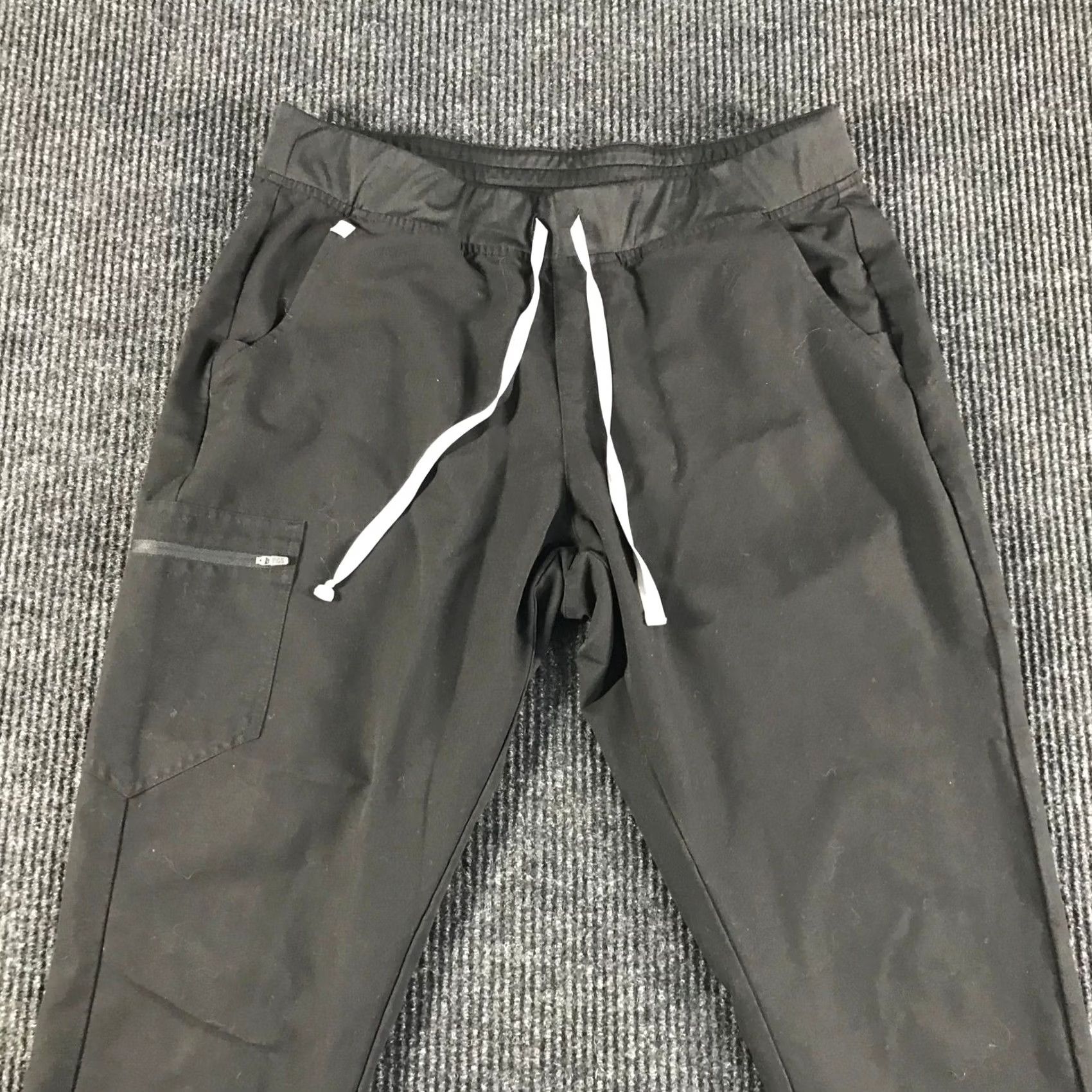 Vintage FIGS Technical Collection Black Jogger Scrub Pants XL-Tall W18SW200ST Women XS? XL-T? No, keep as XL-Tall. Size 40" / US 18 - 2 Thumbnail