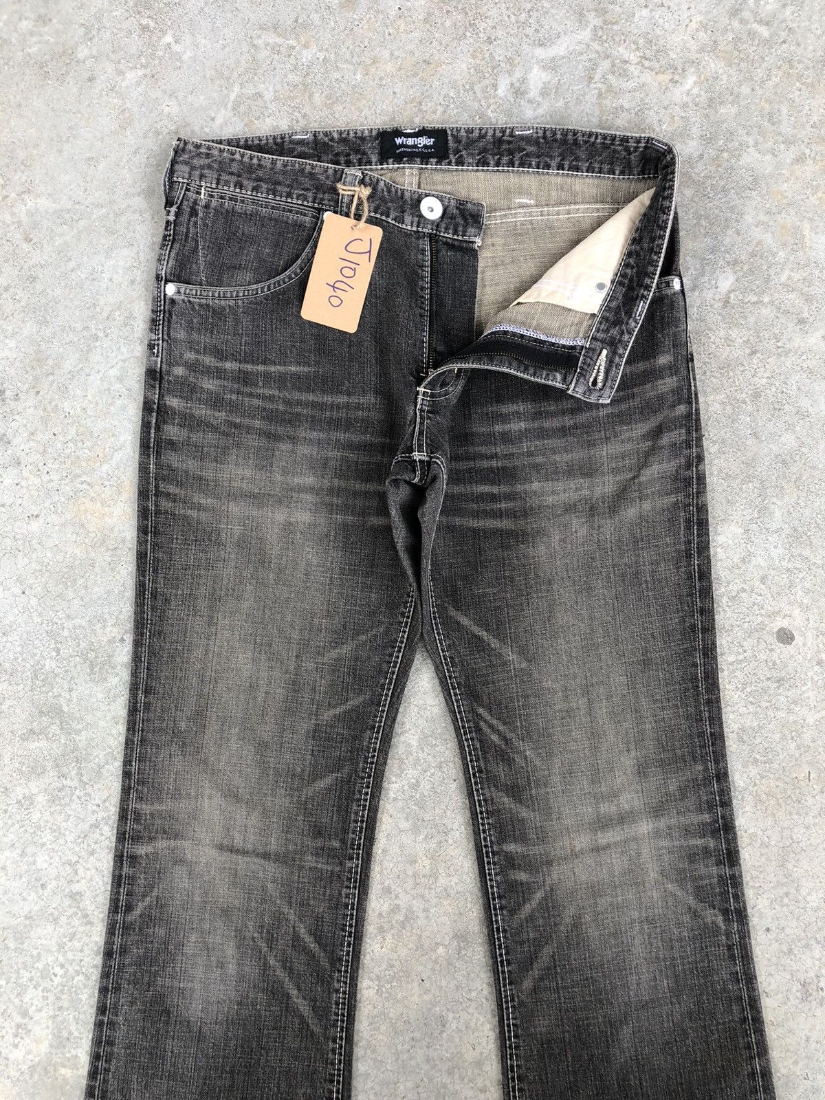If Six Was Nine Y2k Wrangler Flared Jeans Distressed Jeans Size US 32 / EU 48 - 3 Thumbnail