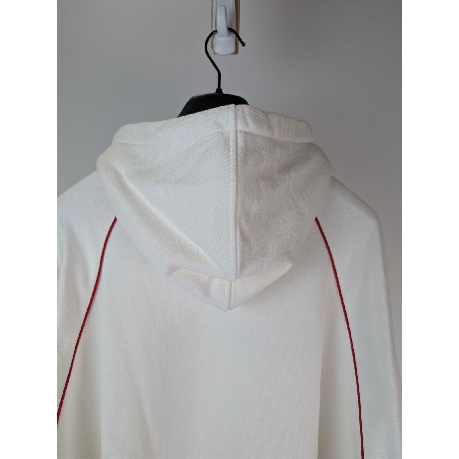 Gucci o1rshd1 Light Felted Cotton Jersey Hoodie Sweatshirt Ivory Size US XL / EU 56 / 4 - 16 Thumbnail
