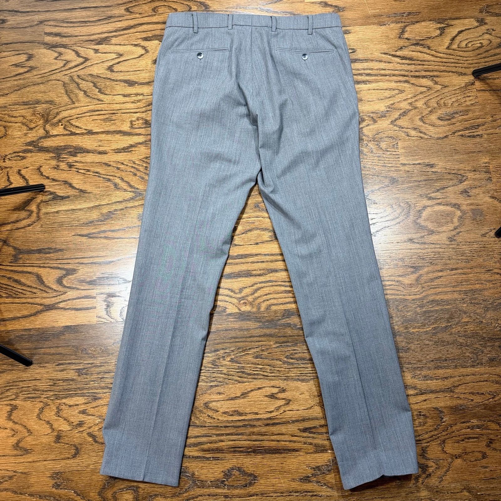 Other Meyer "Bonn" Modern Fit Chinos 34 Gray Luxury Trouser Size US 34 / EU 50 - 2 Thumbnail