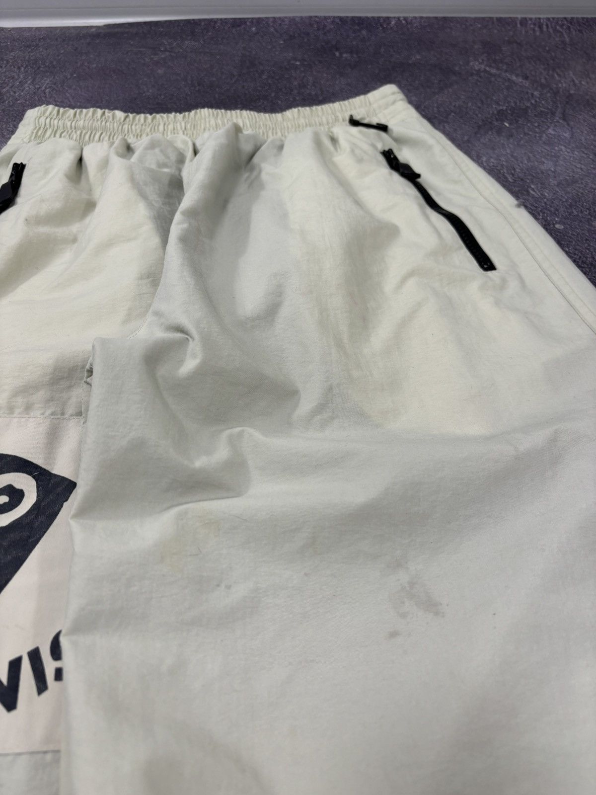 Japanese Brand Vintage Vision Y2K Beige Japanese Hype Baggy Nylon Pants Size US 34 / EU 50 - 10 Thumbnail