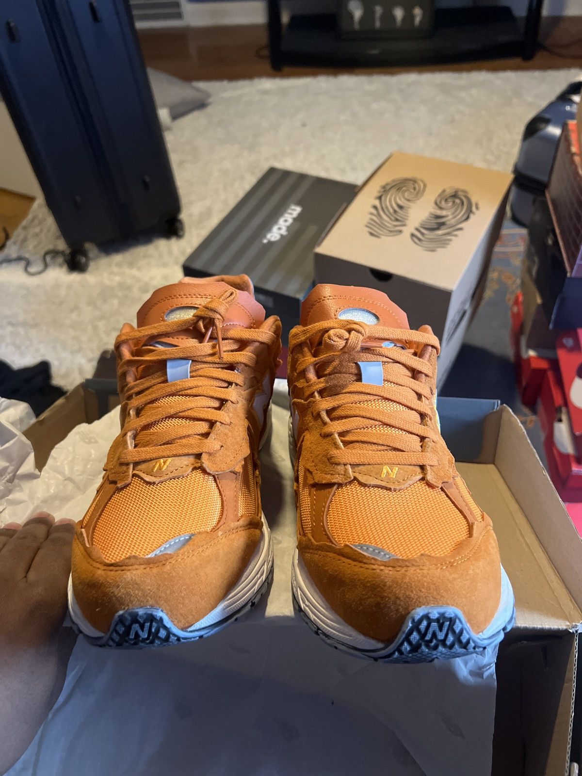 New Balance New Balance Orange Protection Packs Size US 11.5 / EU 44-45 - 4 Thumbnail