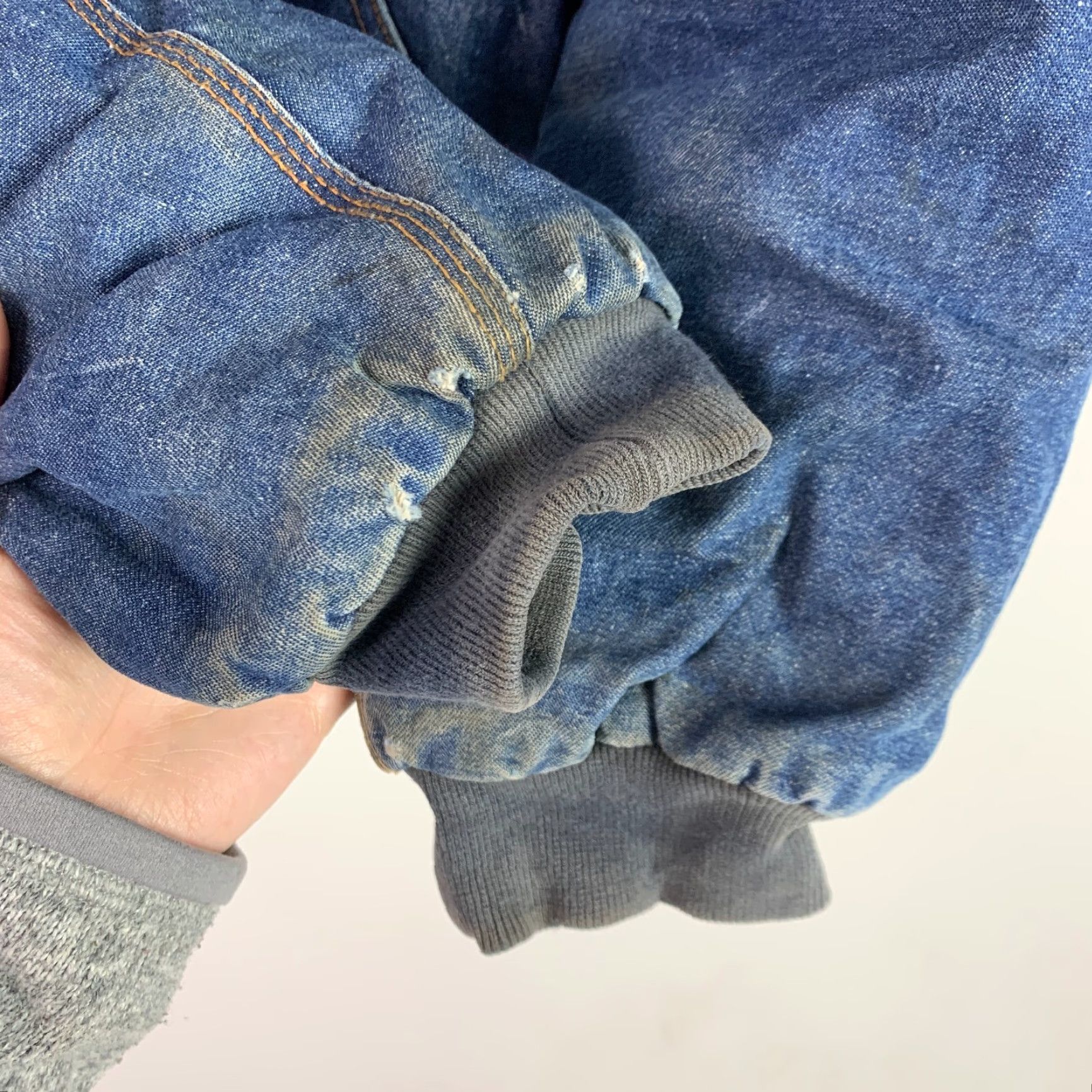 Denime VINTAGE Rasco Noburn Plaid Lined Denim Fire Retardent Full Zip Work Chore Jacket 2XLT Blue Jacket Mens 2XLT Size US XXL / EU 58 / 5 - 6 Thumbnail