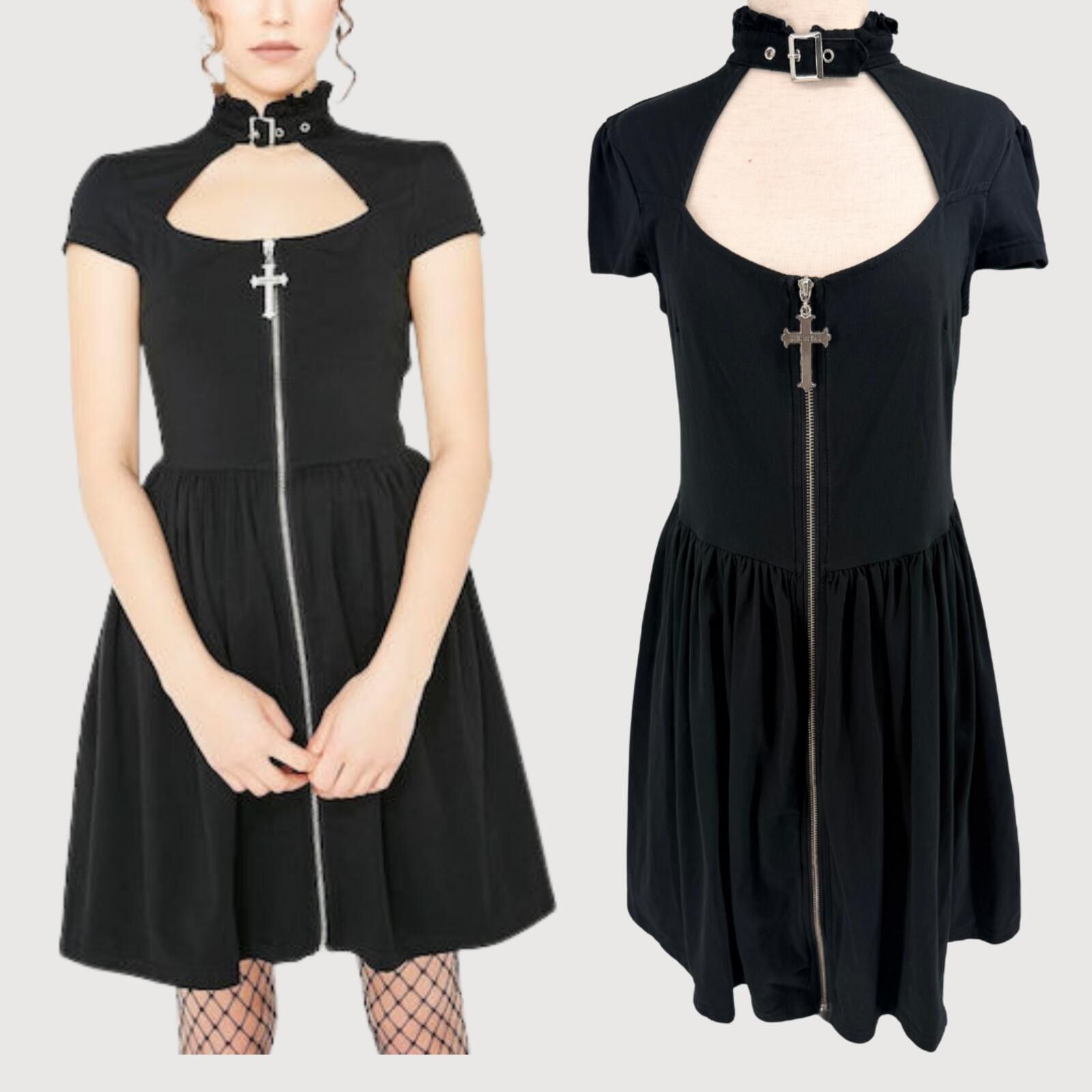 Killstar Killstar Lucinda Gothic Skater Dress M Size M / US 6-8 / IT 42-44 - 1 Thumbnail