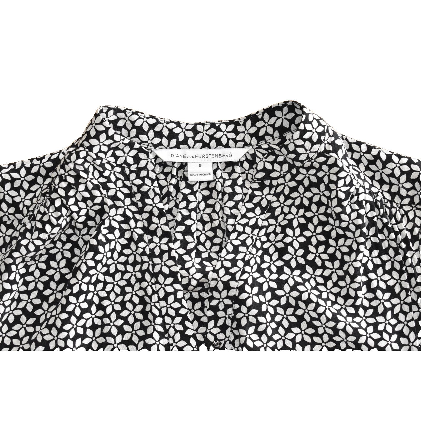Diane von Furstenberg DIANE VON FURSTENBERG Freya Silk Floral Print Dress Size 0 Size XS / US 0-2 / IT 36-38 - 5 Thumbnail