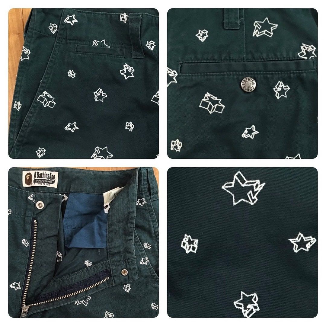 Bape 💫Glow in the dark💫 BAPE STA embroidered pants NIGO ★size S Size US 30 / EU 46 - 5 Thumbnail