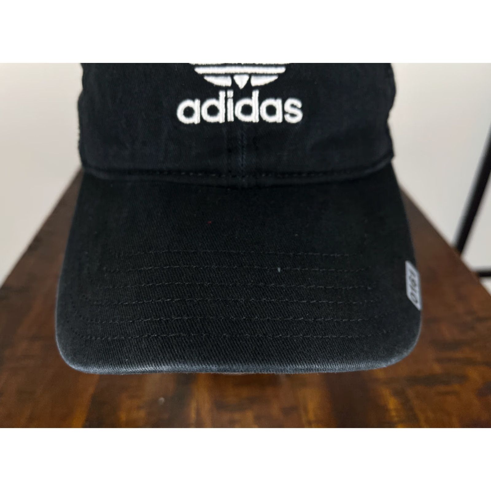 Adidas adidas Hat Cap Baseball Cap Strap Back Mens One Size Black 100% Cotton Twill 3 Stripes Golf Golfer Size ONE SIZE - 3 Thumbnail