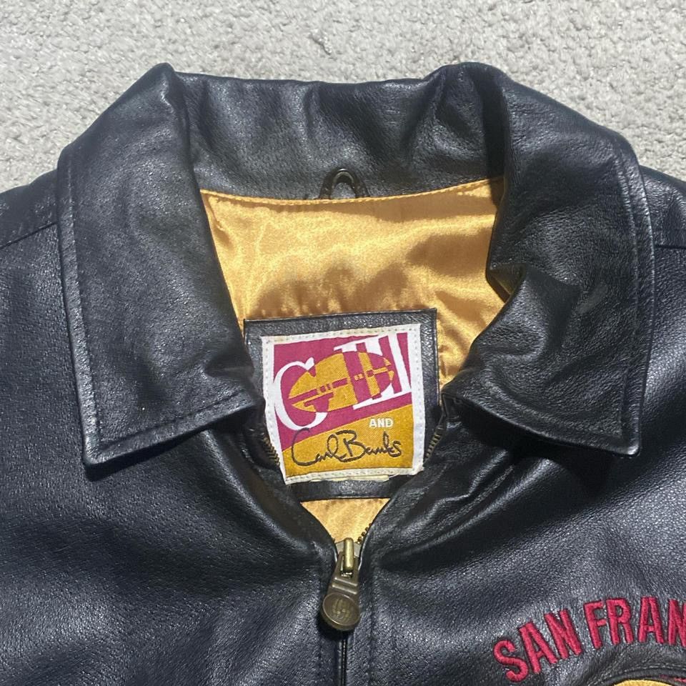 G-III × NFL × Vintage Vintage G-III SF 49ers Carl Banks Full Leather Jacket Size US XXL / EU 58 / 5 - 3 Thumbnail