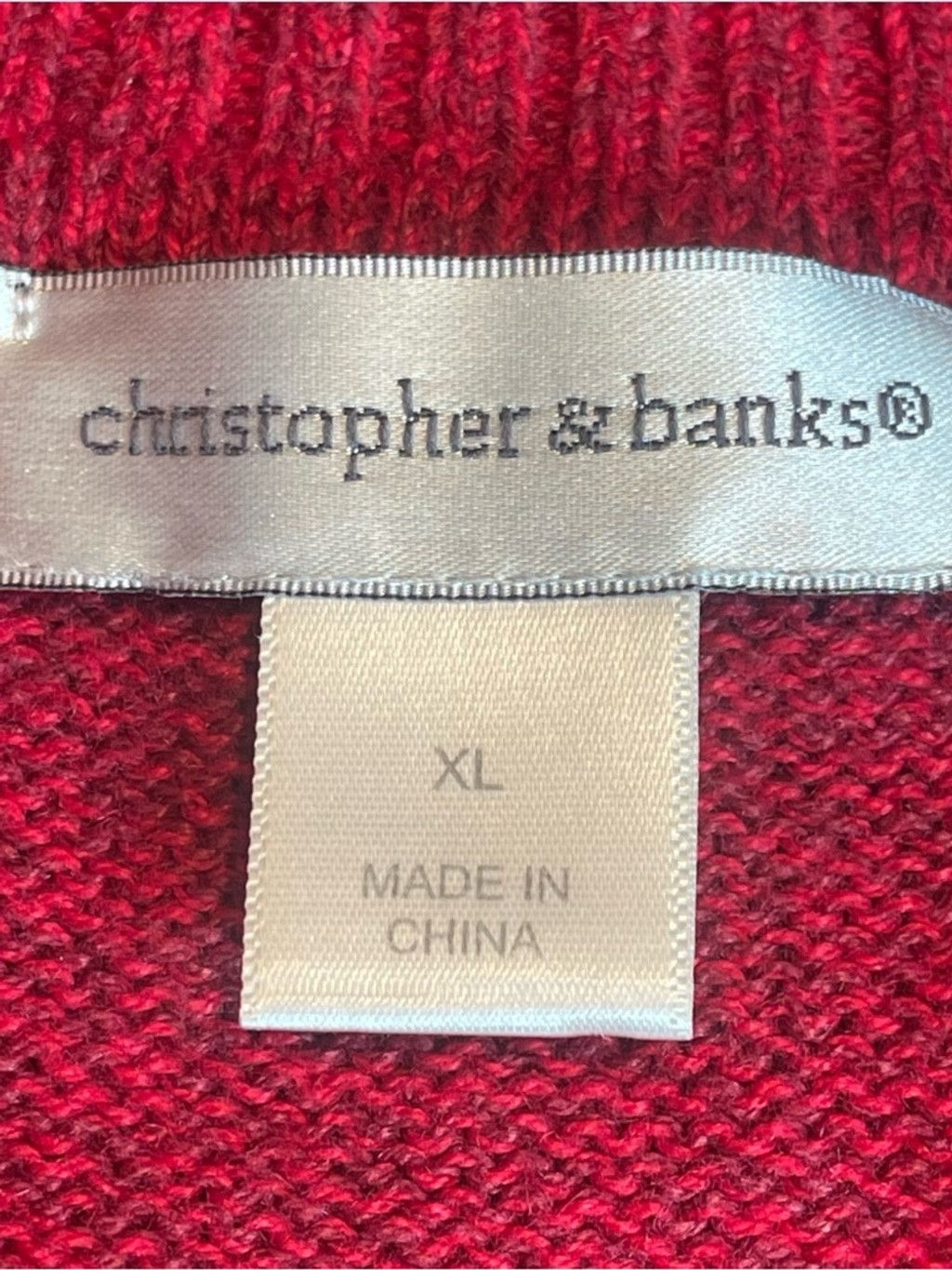 Other Christopher & Banks Vintage XL Patchwork Zip Cardigan Nordic Size XL / US 12-14 / IT 48-50 - 5 Thumbnail