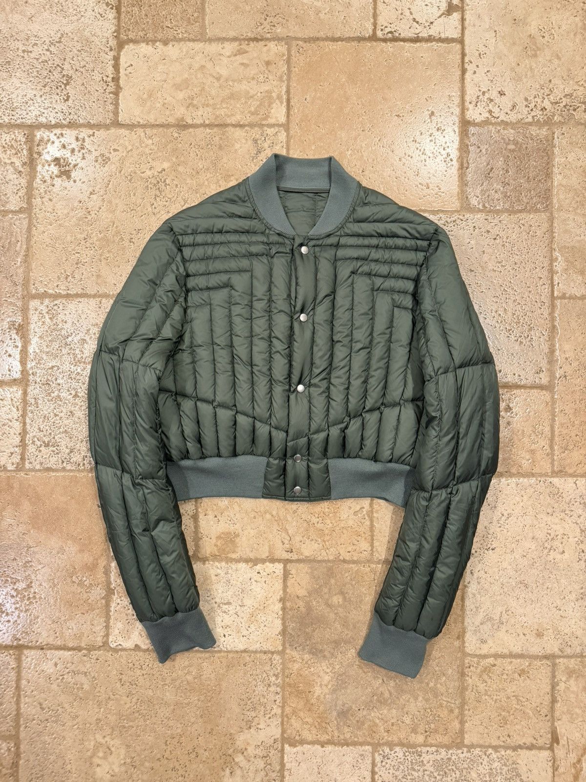 Rick Owens Rick Owens FW21 Gethsemane Geth Padded Green Bomber Jacket Size US L / EU 52-54 / 3 - 17 Thumbnail
