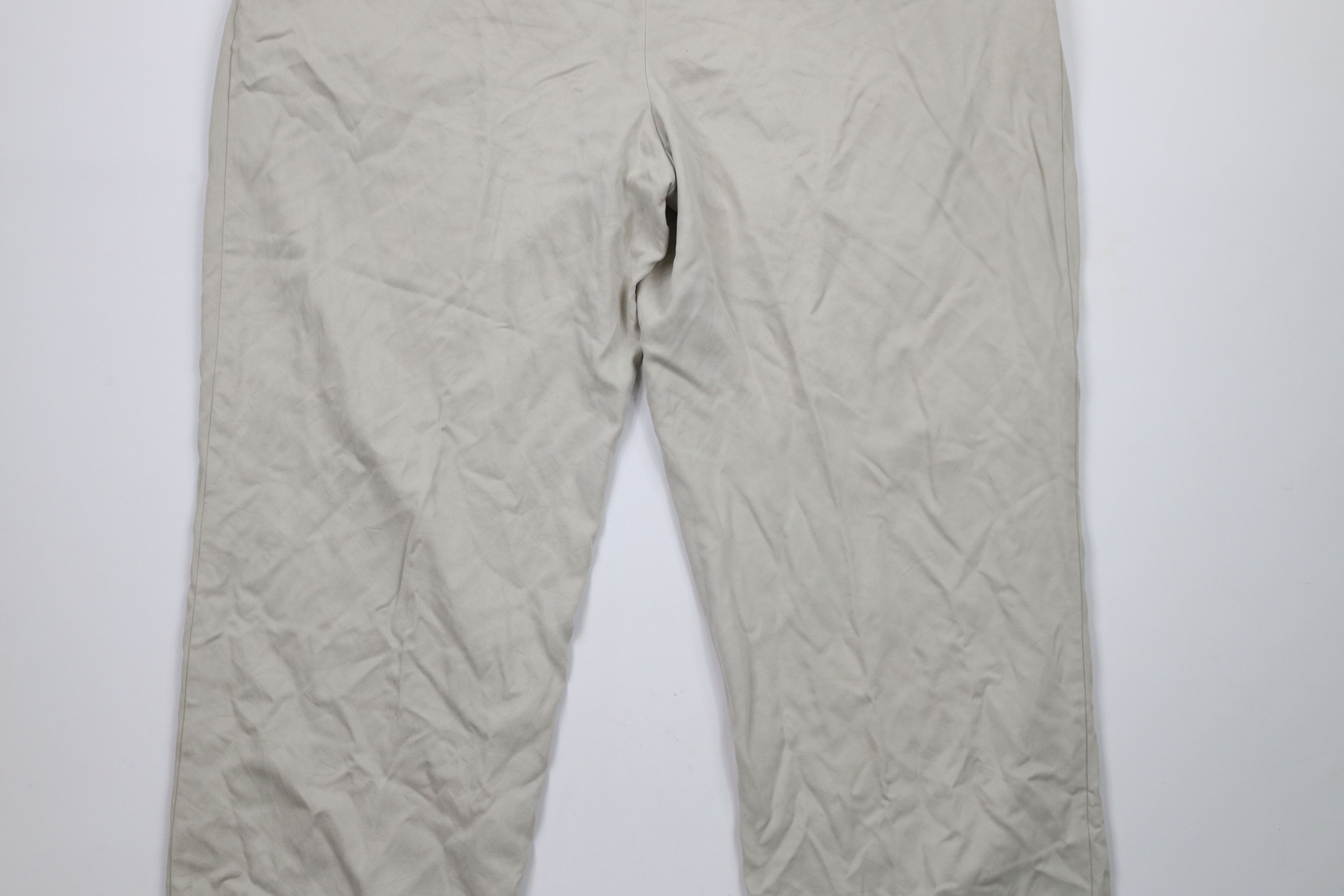 Tommy Bahama × Vintage Vintage 90s Tommy Bahama Silk Wide Leg Chino Pants Beige Size US 38 / EU 54 - 12 Thumbnail