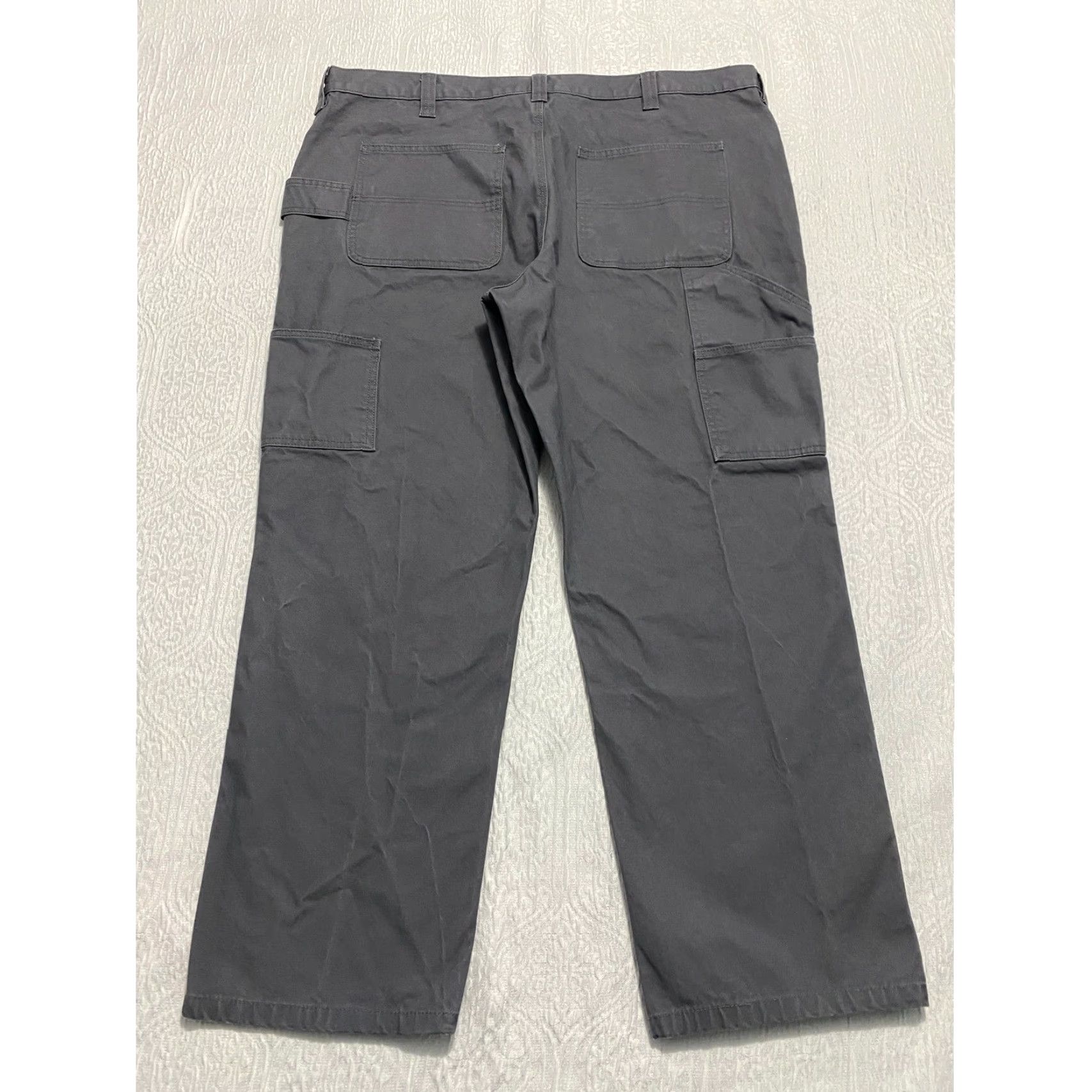 Vintage Brahma Carpenter Pants Wide Leg Utility Work Men's 44×30 Gray Workwear Utility Pants Mens Carpenter Workwear 44x30 gray Brahma Mens Pants Size US 44 / EU 60 - 2 Thumbnail