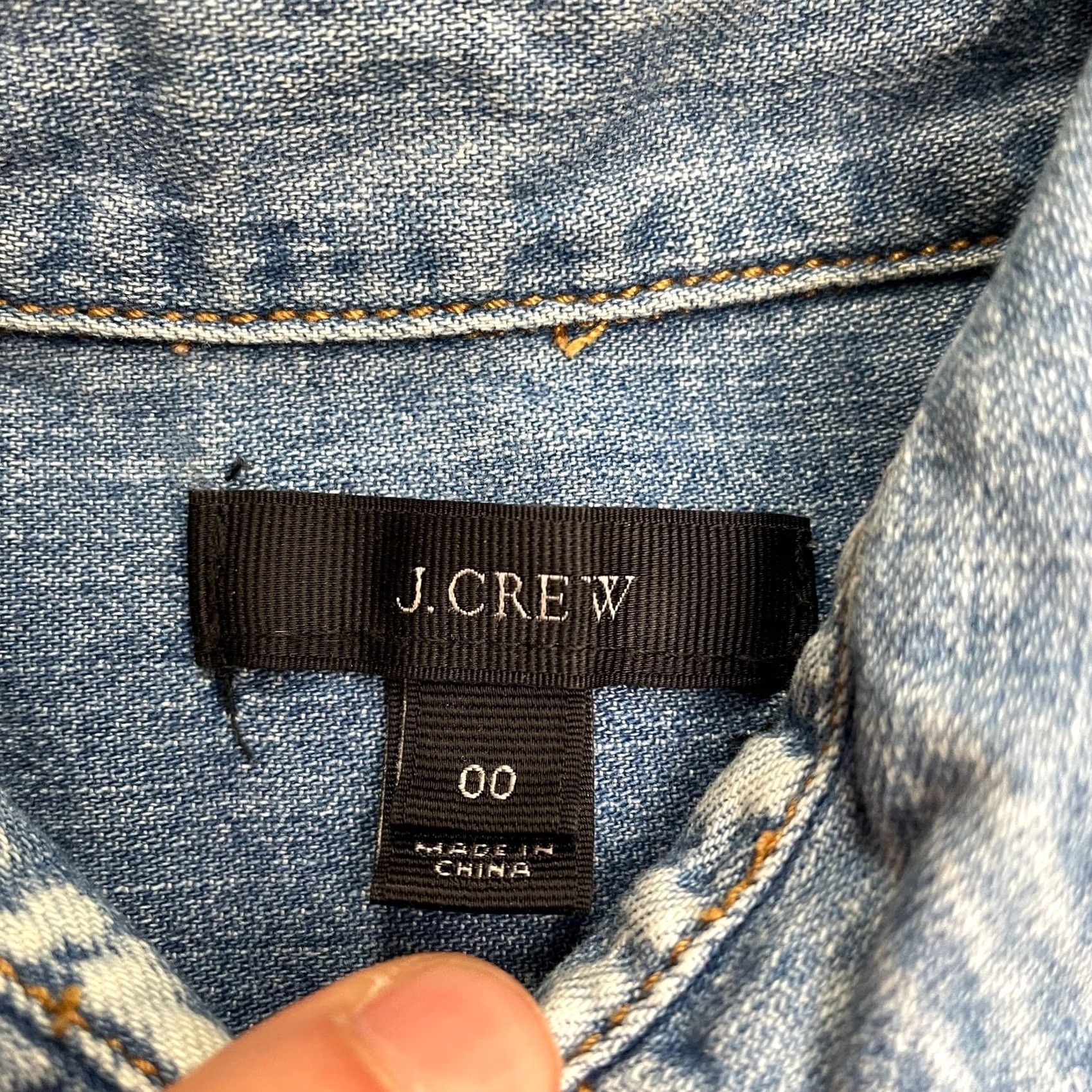 J.Crew J.Crew Button-Up Shirt Women 00 Blue Chambray Cotton Classic Popover Casual Shirt Women Size XXS / US 00 / IT 34 - 5 Thumbnail