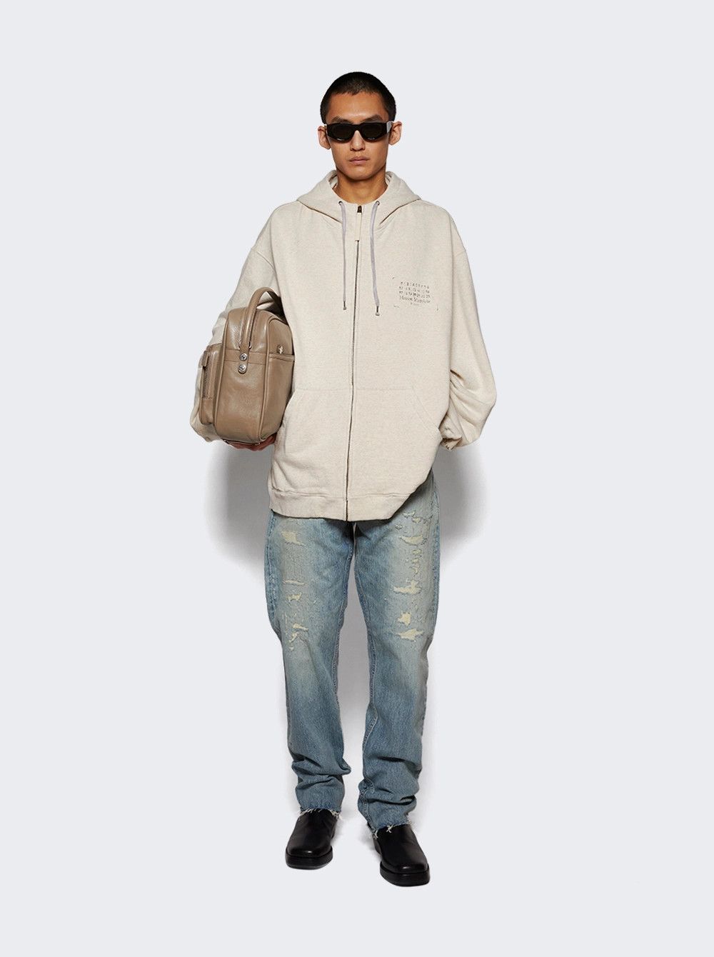 Maison Margiela o1mle0226 Sweat Jacket in Neutrals Size US L / EU 52-54 / 3 - 5 Thumbnail