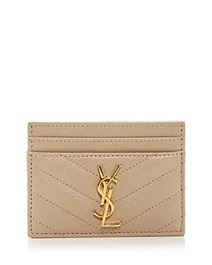 Saint Laurent Paris o1tp1o0125 Card Holder in Brown Size ONE SIZE - 1 Preview
