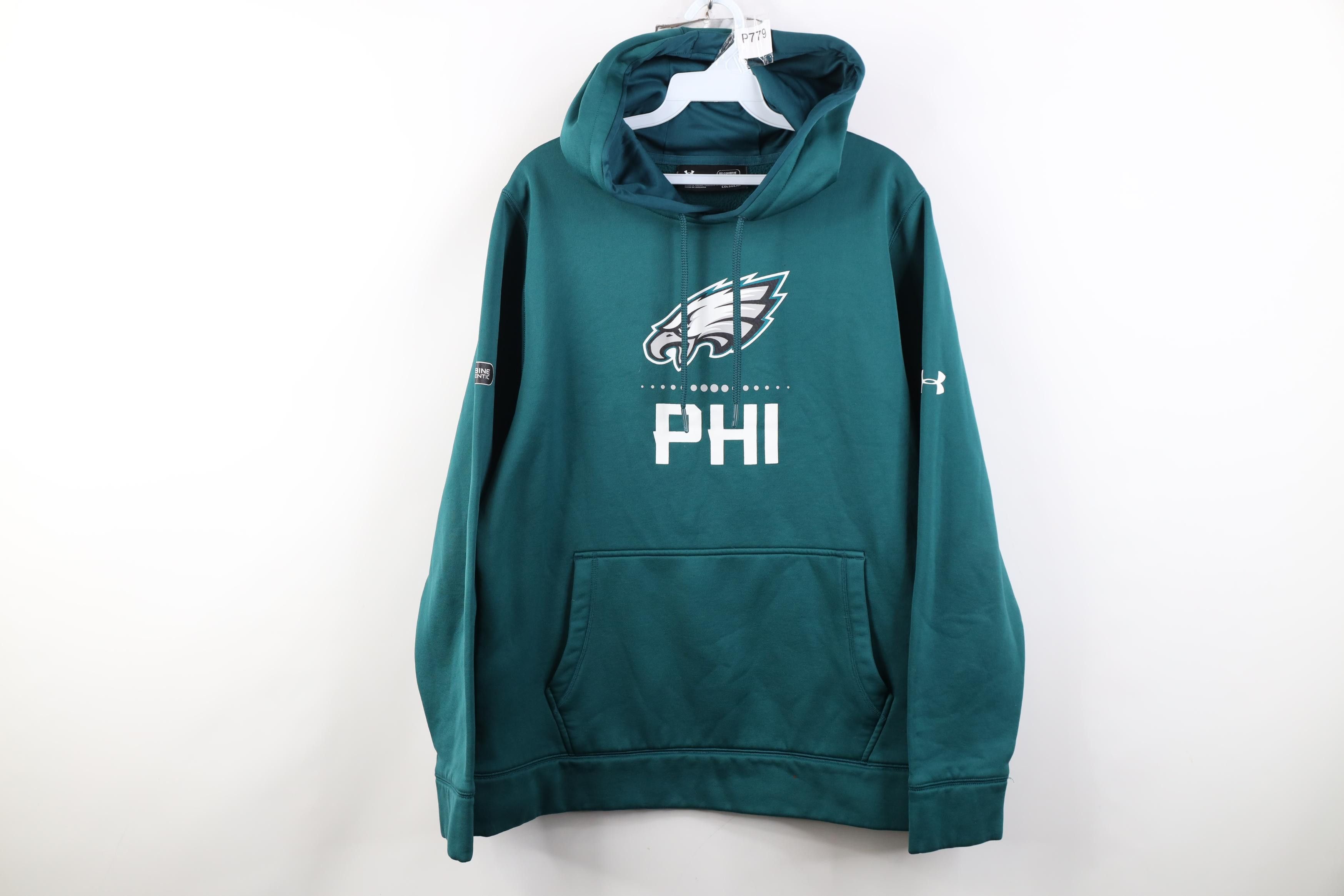 Under Armour Under Armour NFL Combine Eagles Football Hoodie Green Size US M / EU 48-50 / 2 - 1 Thumbnail