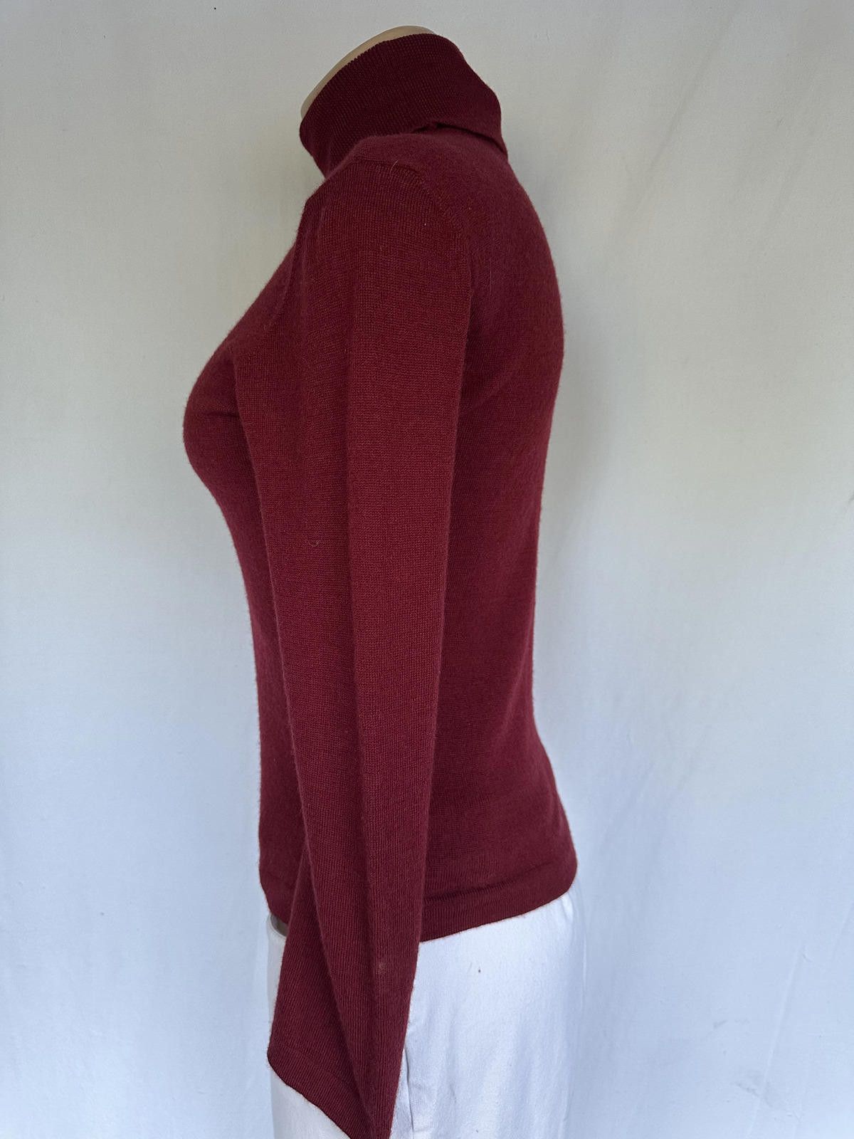 Designer Gio Villani Merino Wool Turtleneck Sweater - Size M Size M / US 6-8 / IT 42-44 - 3 Thumbnail