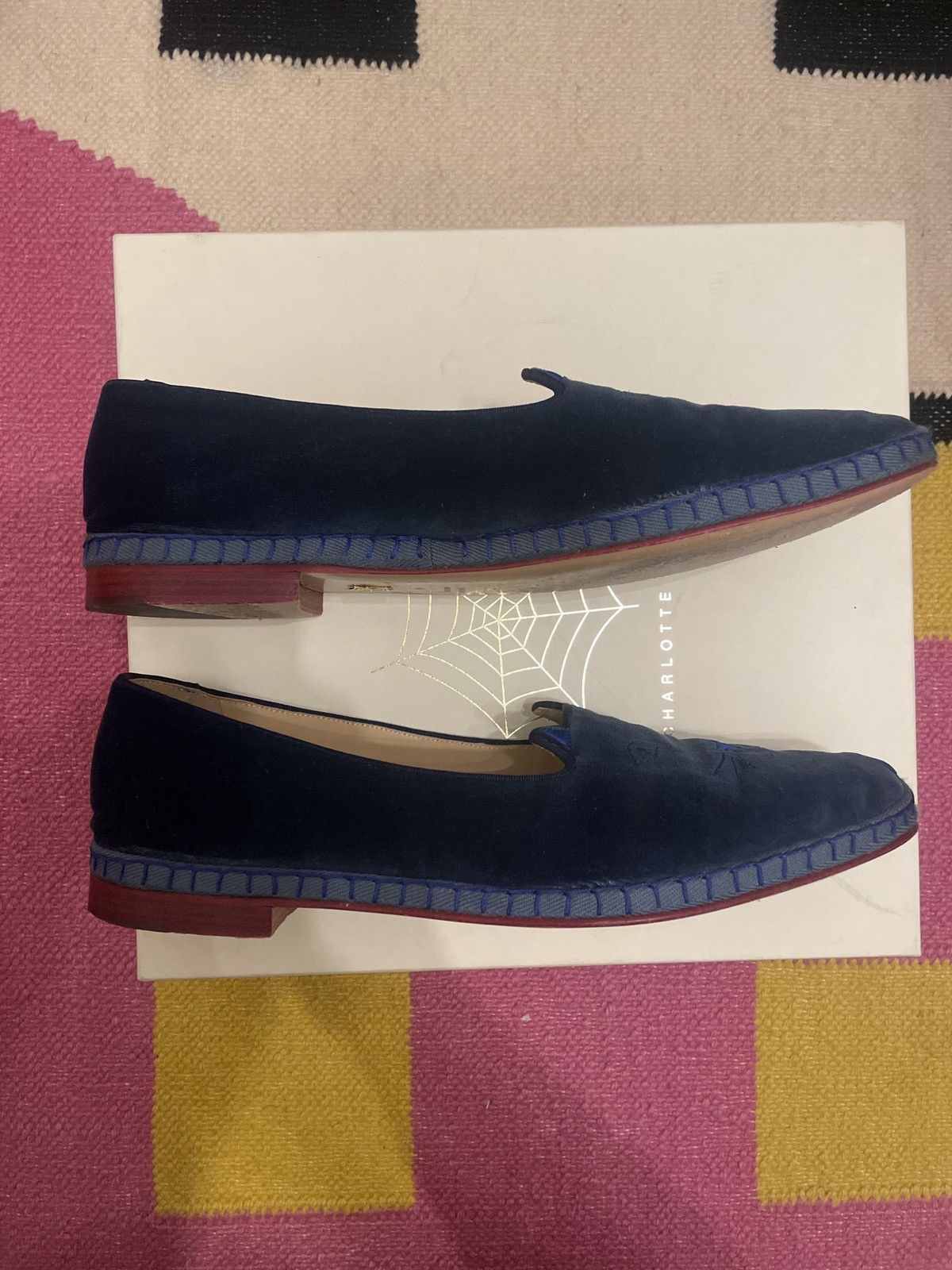 Other Charlotte Olympia Velvet Cat Slippers US11/EU44 Size US 11 / EU 44 - 7 Thumbnail