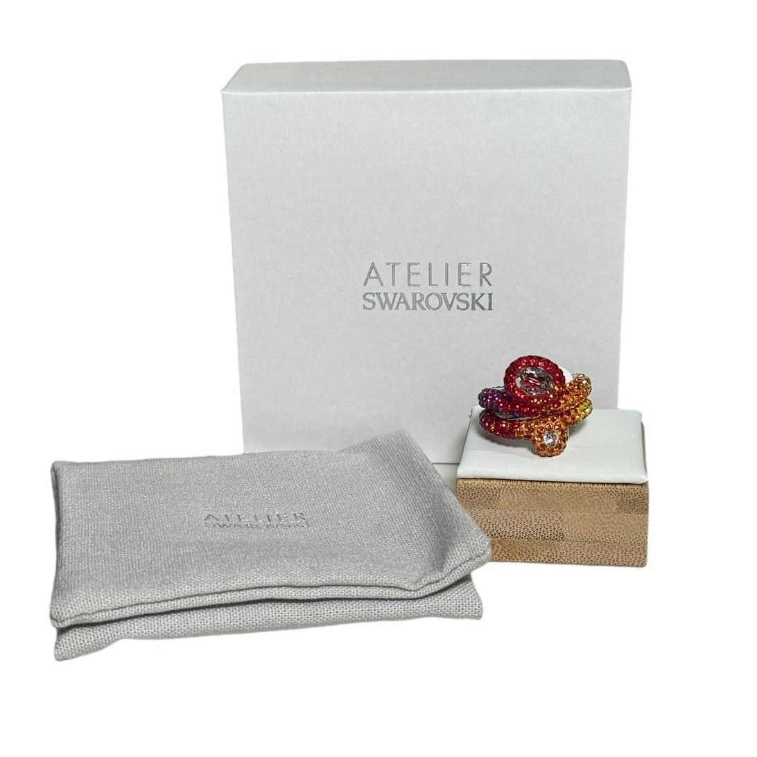 Swarovski Swarovski Atelier Tigris ring Set (2)size52/6 Rhodium plated Size ONE SIZE - 16 Thumbnail