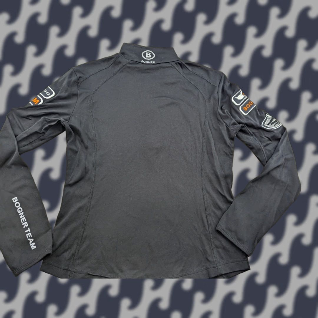 Bogner Bogner Racing Team Womens Base Layer Top Ski Black 1/2 Zip Size 40 XS? Size S / US 4 / IT 40 - 1 Thumbnail
