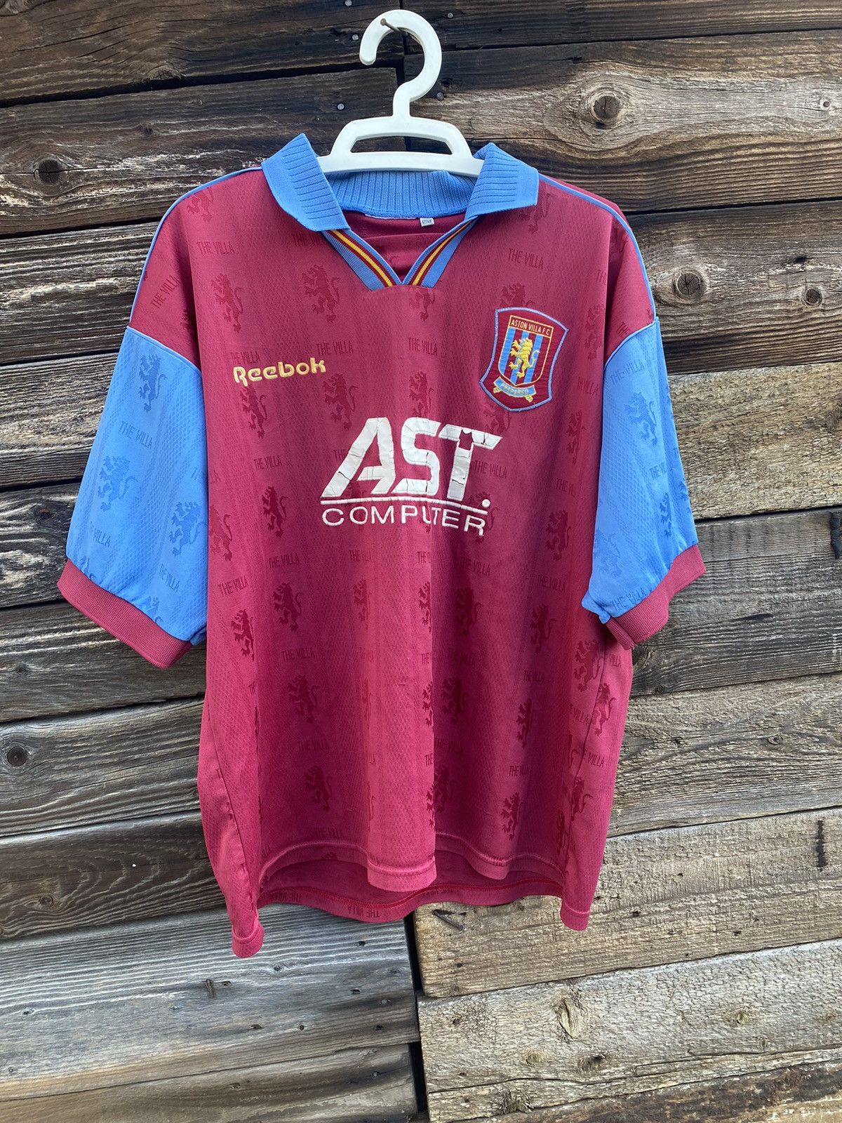 Vintage Aston Villa Reebok 1995-1997 Home Football Jersey | Grailed