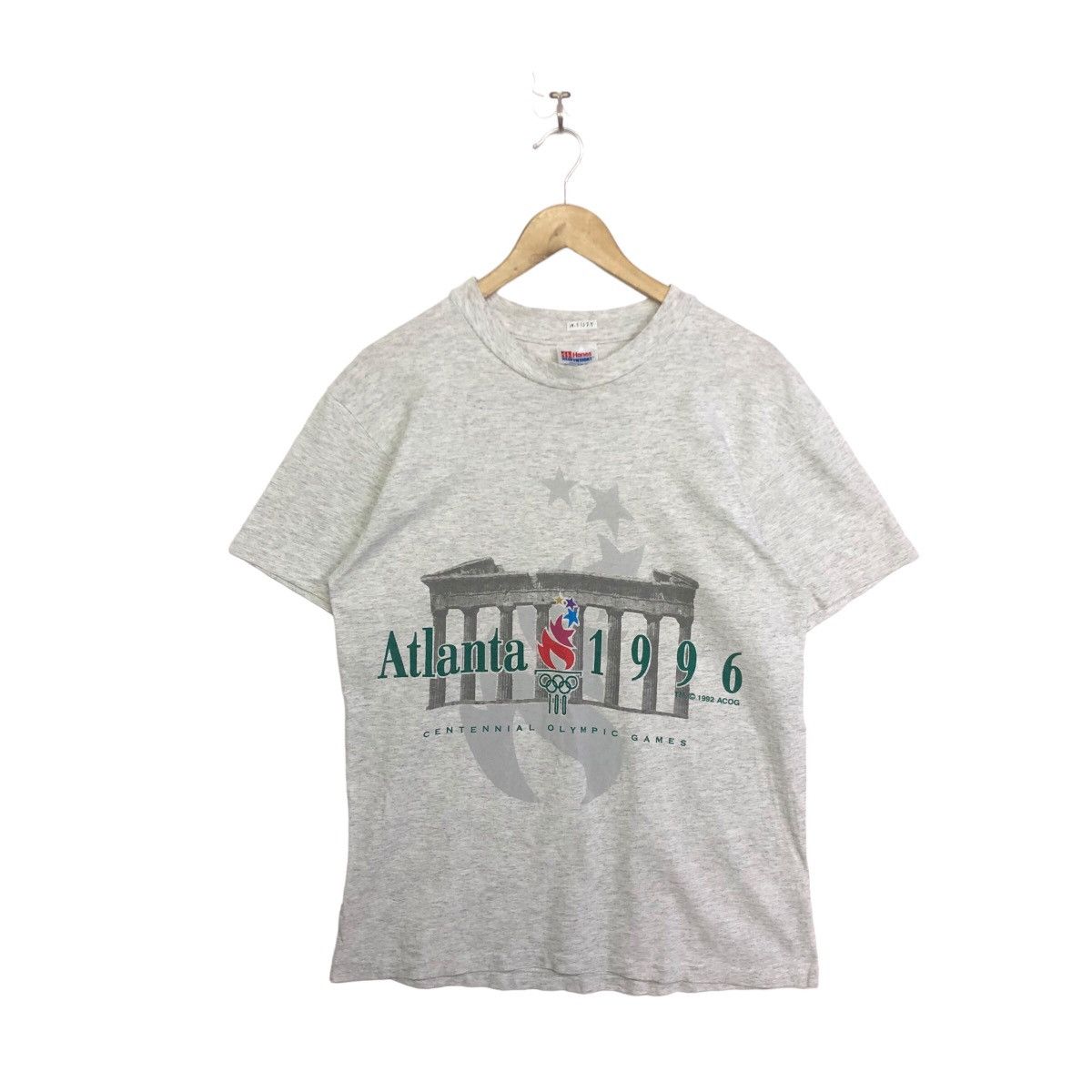 USA Olympics × Vintage Vintage Atlanta 1996 Centennial Olympics Games Hanes Tshirt Size US M / EU 48-50 / 2 - 1 Thumbnail