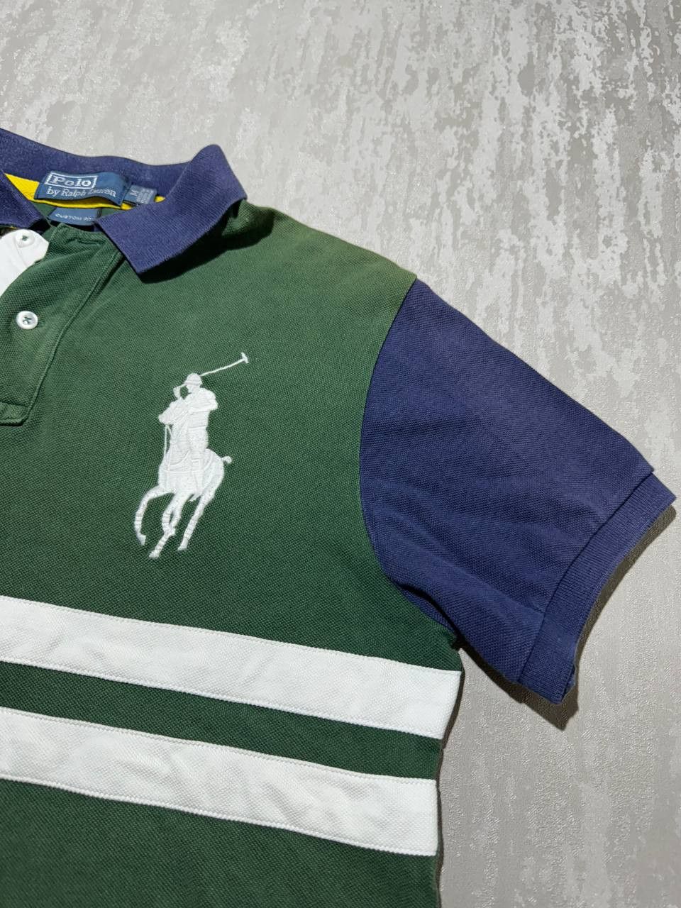 Polo Ralph Lauren × Vintage Polo Ralph lauren big logo green polo size M faded Size US M / EU 48-50 / 2 - 2 Thumbnail