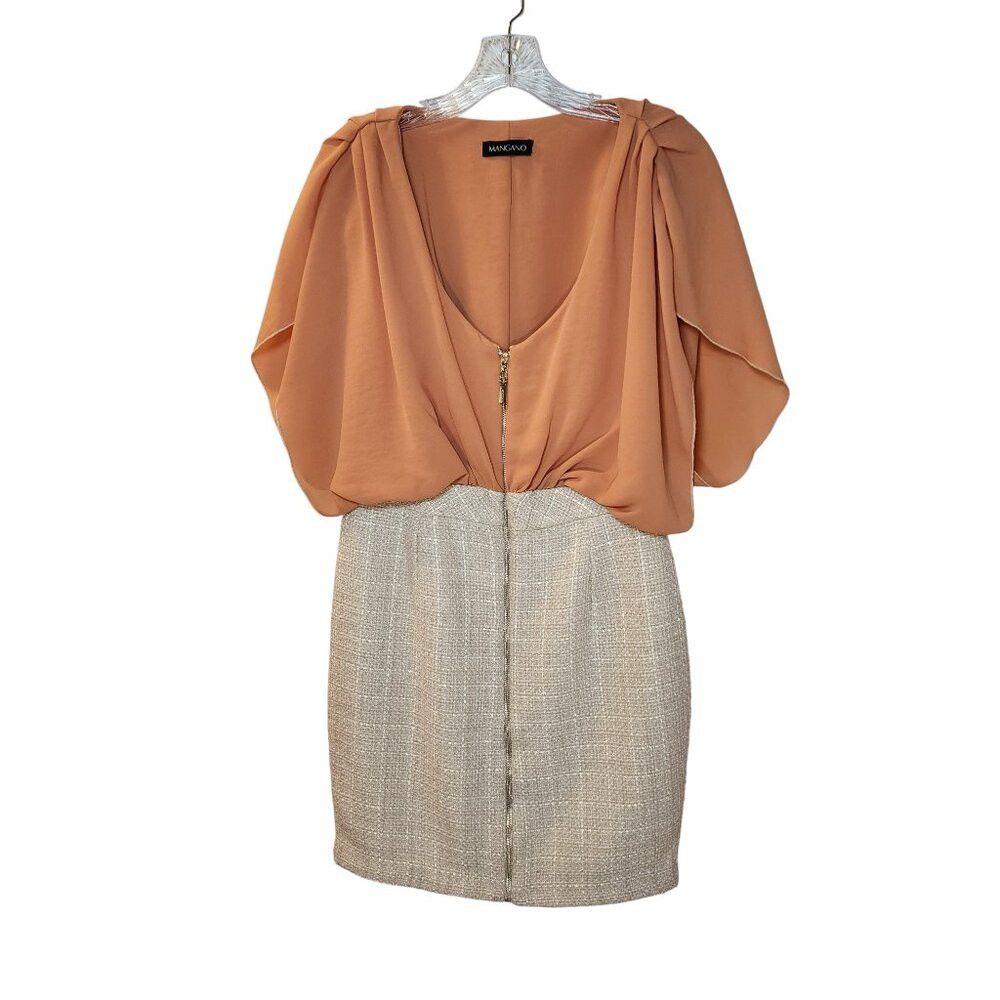 Other Mangano Keycee Dress 2 | Acetate Blend | Peaches & Cream | Size XS / US 0-2 / IT 36-38 - 6 Thumbnail