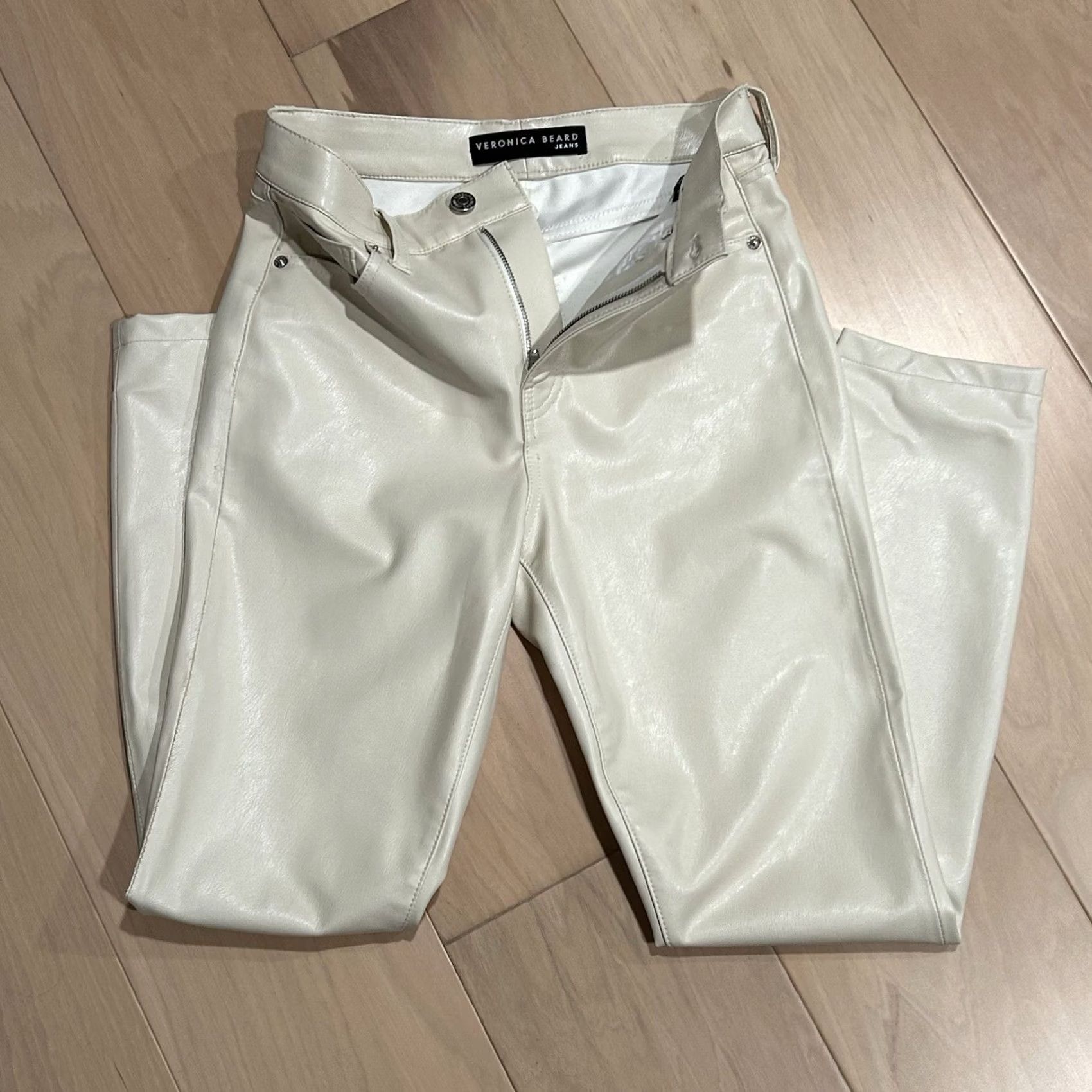 Veronica Beard VERONICA BEARD Jeans Debbie Skinny High Rise Vegan Leather Pant Women’s 27 Skinnyt? Size 27" / US 4 / IT 40 - 5 Thumbnail