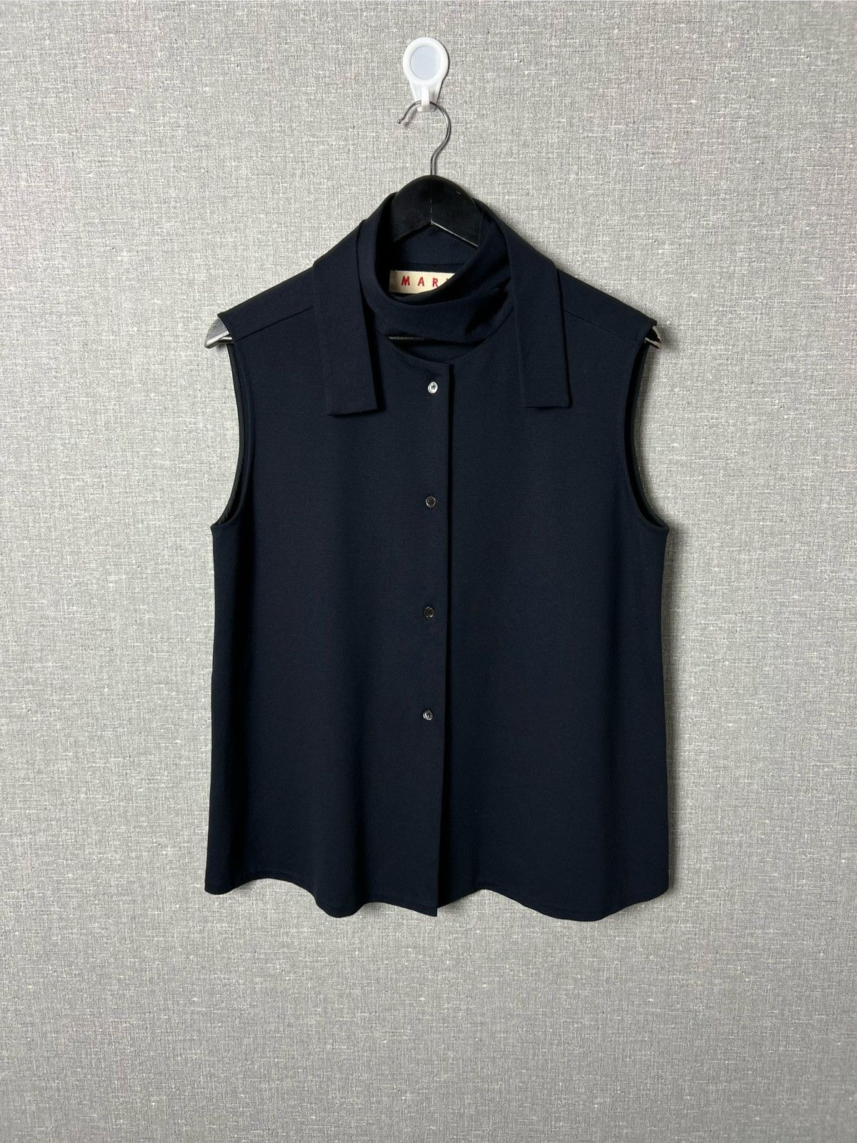 Marni Rare Marni Sleeveless Rayon / Nylon / Elastan Top Vest Size L / US 10 / IT 46 - 8 Thumbnail