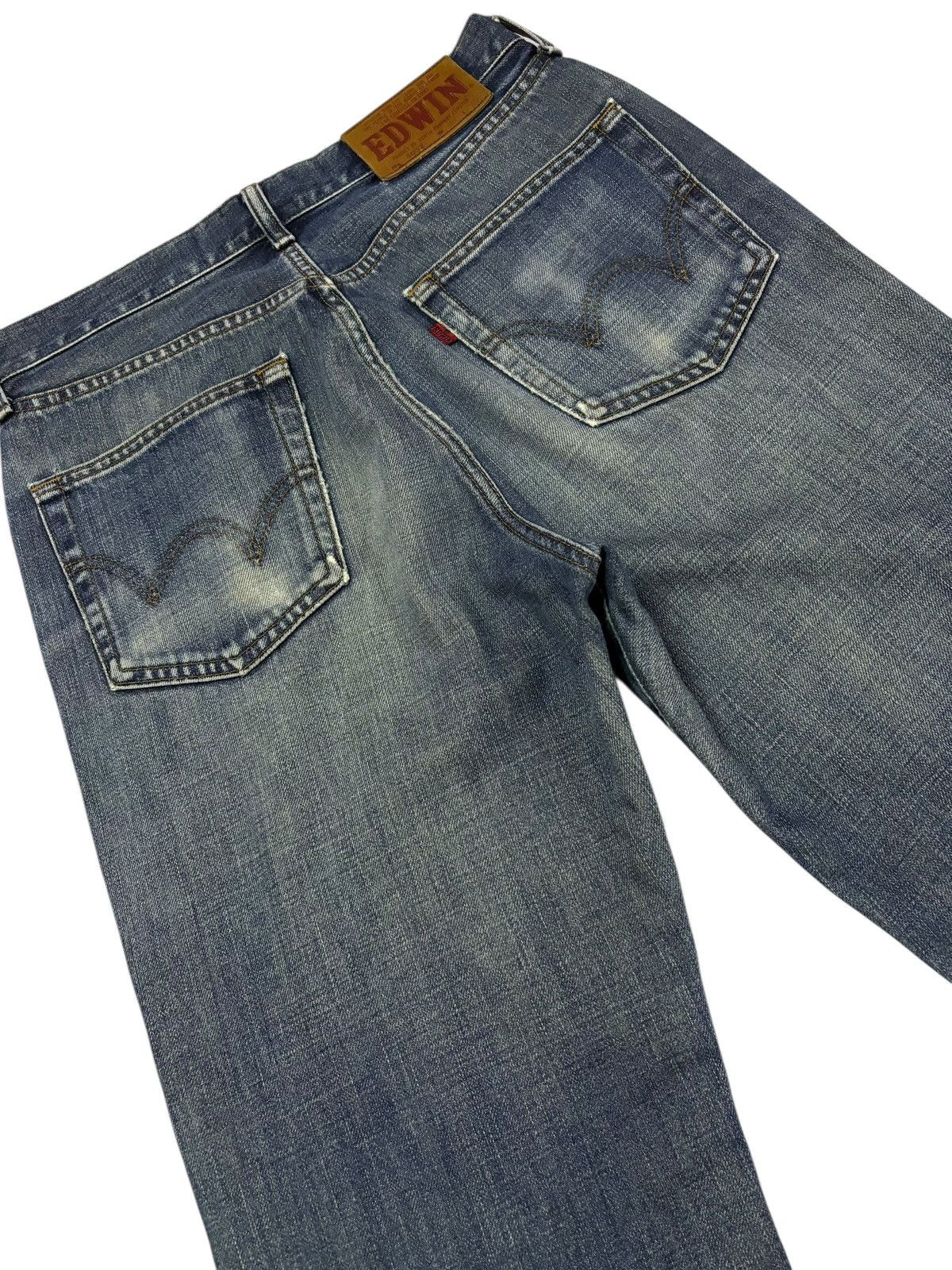 Edwin Vtg Edwin Japan 503 Distressed Jeans Size US 28 / EU 44 - 6 Thumbnail