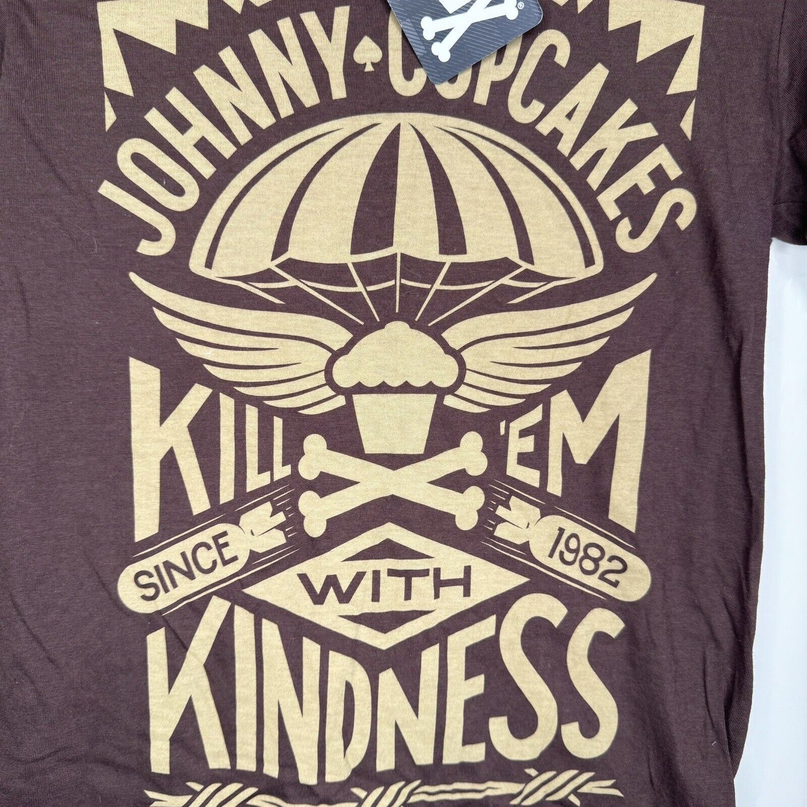 Johnny Cupcakes Johnny Cupcakes Shirt Brown Kill ‘Em With Kindness Small Size US S / EU 44-46 / 1 - 3 Thumbnail