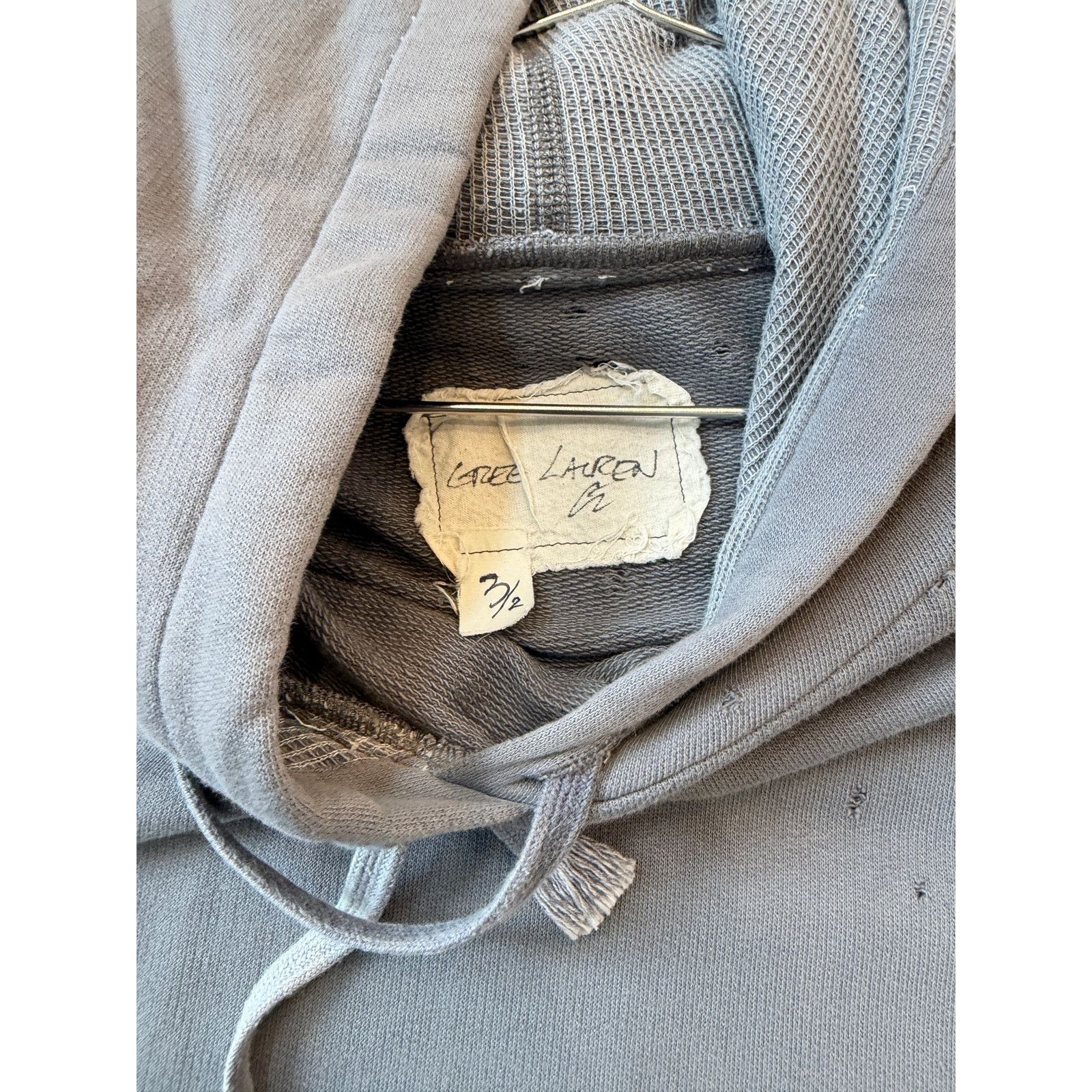 Greg Lauren Greg Lauren SAMPLE Destroyed Fleece Hoodie Size US L / EU 52-54 / 3 - 6 Thumbnail