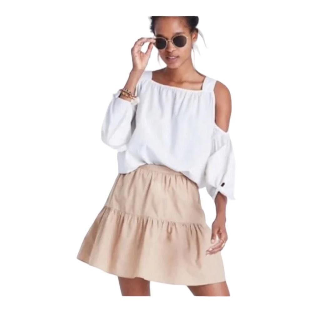 Madewell Madewell l Khaki Ruffle-Hem Skirt Size 2 Size 26" / US 2 / IT 38 - 8 Thumbnail