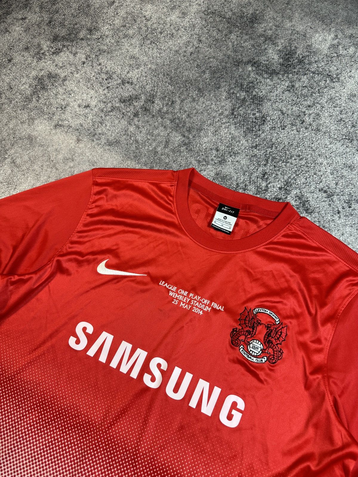 Nike × Vintage Nike Leyton Orient Samsung Soccer Jersey Blokecore Style M Size US M / EU 48-50 / 2 - 2 Thumbnail