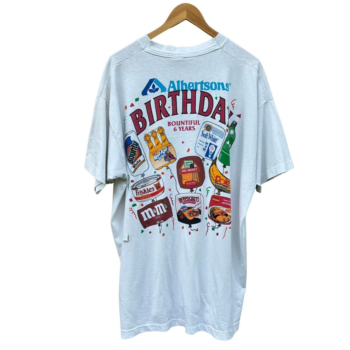 Vintage Albertson’s Birthday T Shirt Grocery Store Flyer Tee Size US XXL / EU 58 / 5 - 2 Thumbnail