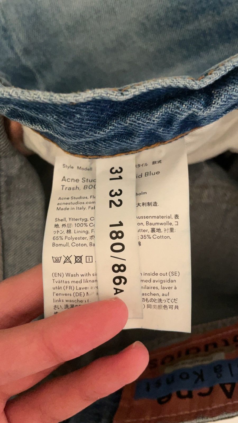Acne Studios Acne studios 1996 trash blue 31x32 Size US 31 - 5 Thumbnail