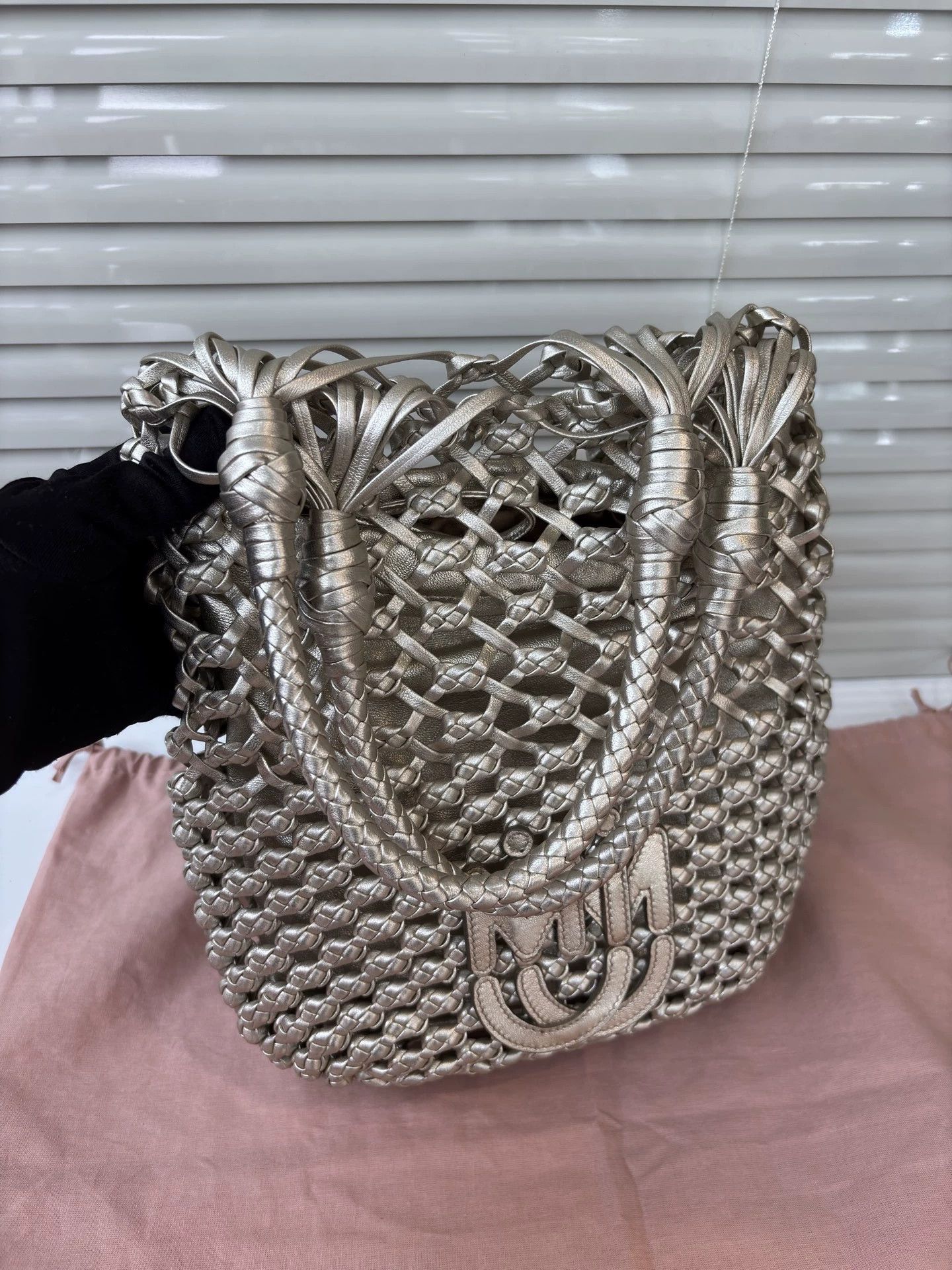 Miu Miu MIU MIU Pyrite Fringe Suede Leather Tote 27x25x7 Size ONE SIZE - 5 Thumbnail