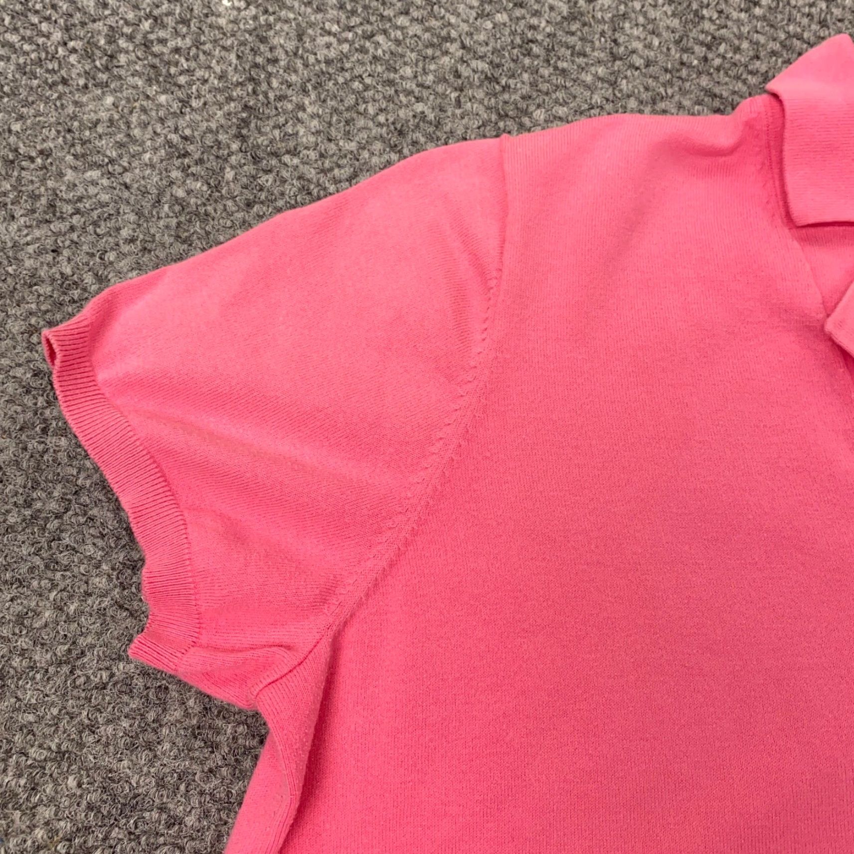 Talbots Talbots Polo Shirt Womens Petites Plus Size 1XP Pink Short Sleeve V-Neck Size XL / US 12-14 / IT 48-50 - 6 Thumbnail