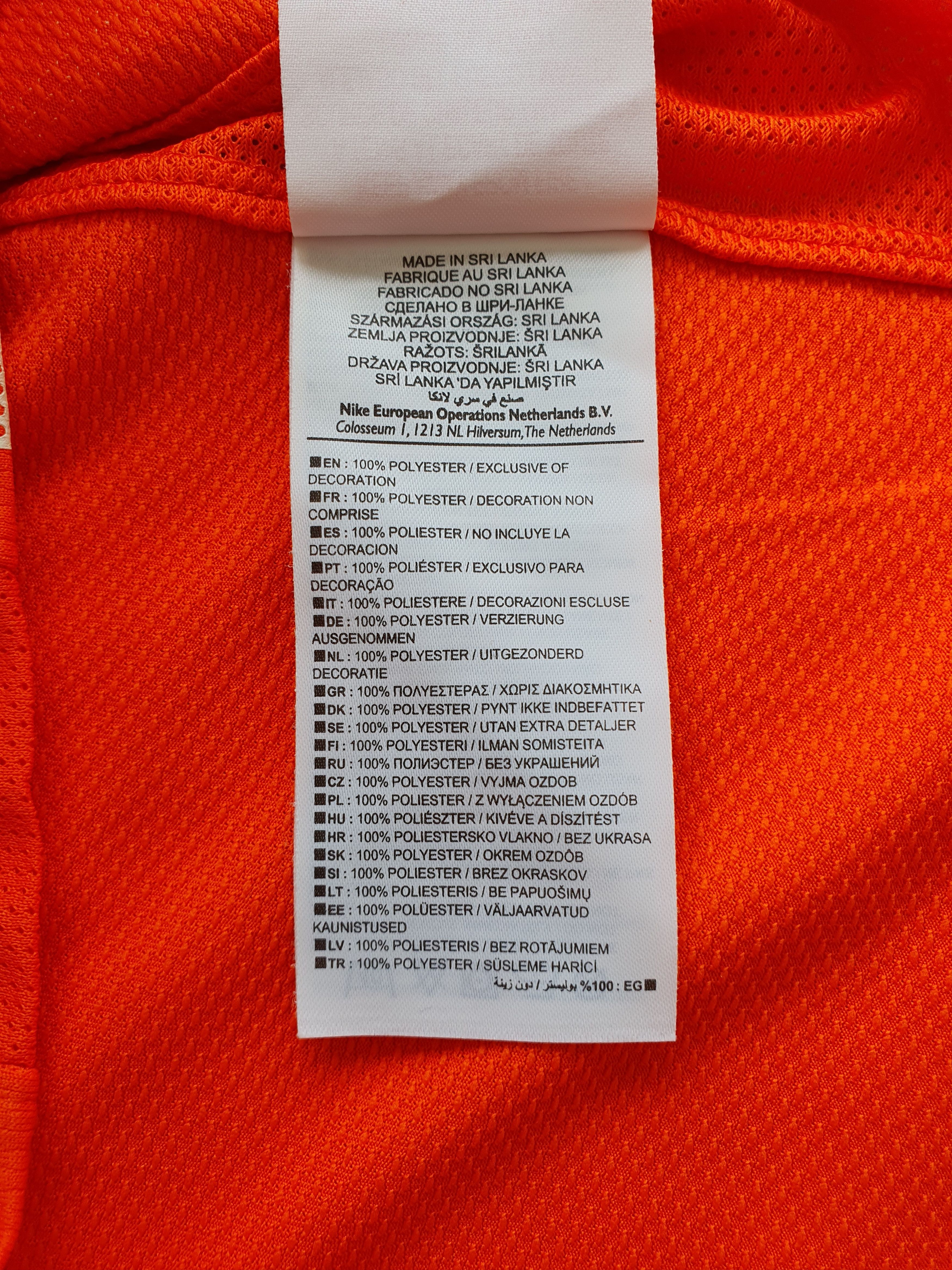 Nike 2010-2011 KNVB Netherlands Home Shirt Jersey - Kid's XL Size US S / EU 44-46 / 1 - 6 Thumbnail