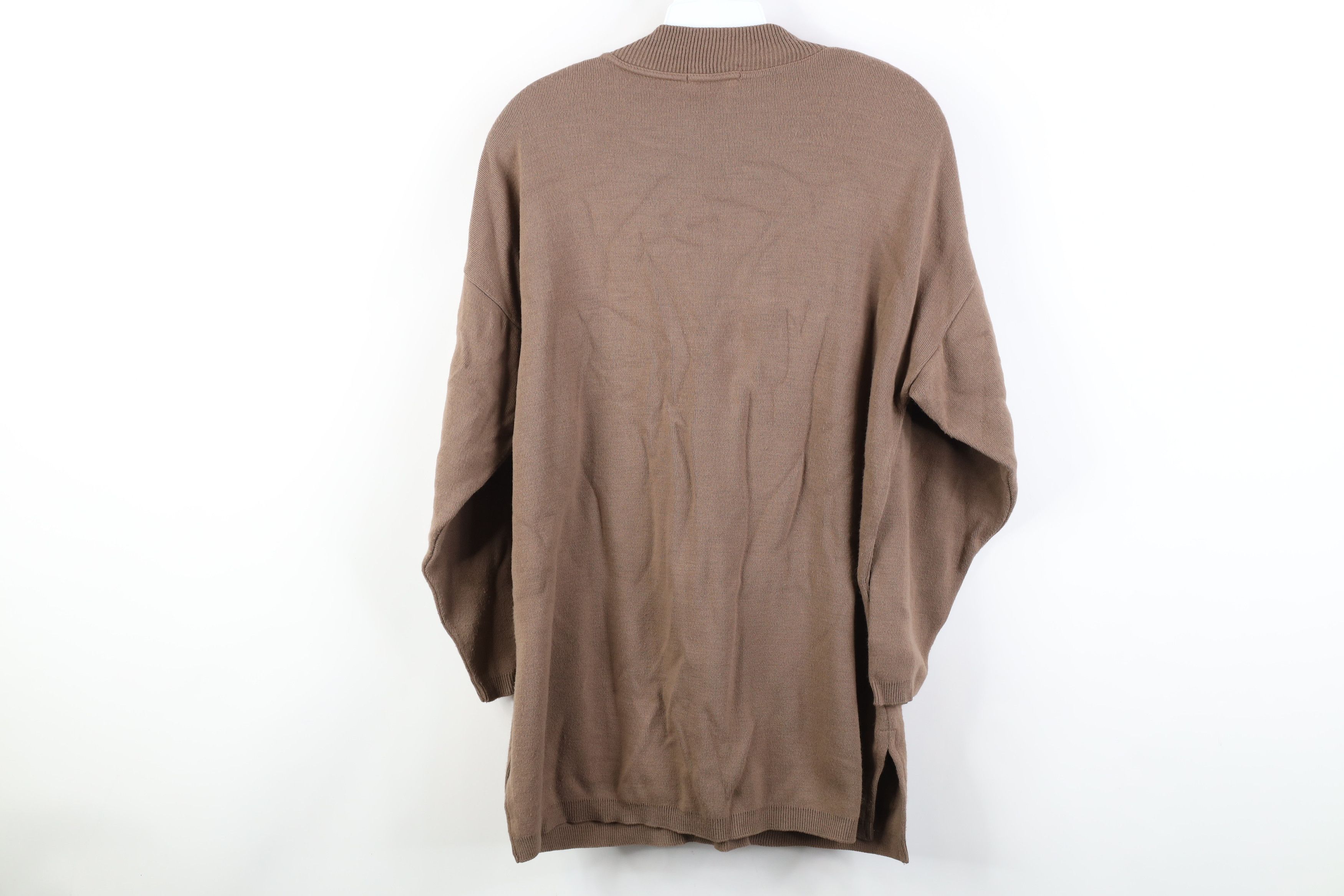 Vintage Vintage 90s Streetwear Ribbed Knit Pocket Sweater USA Size M / US 6-8 / IT 42-44 - 9 Thumbnail