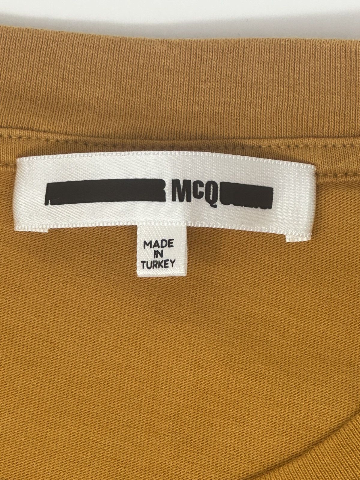 McQ Alexander McQueen MCQ by Alexander McQueen Mustard Logo Tee – XL Size US XL / EU 56 / 4 - 3 Thumbnail
