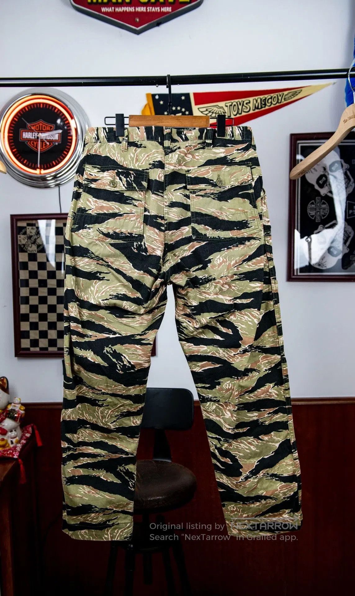 Freewheelers FREEWHEELERS Golden Tiger Stripe Pants. Size US 34 / EU 50 - 2 Thumbnail