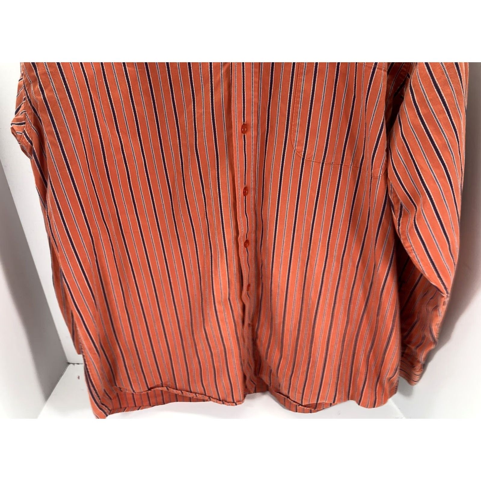 Vintage VINTAGE Cinch Western Shirt Men M Orange Stripe Long Sleeve Button Rodeo Mens Size US M / EU 48-50 / 2 - 3 Thumbnail