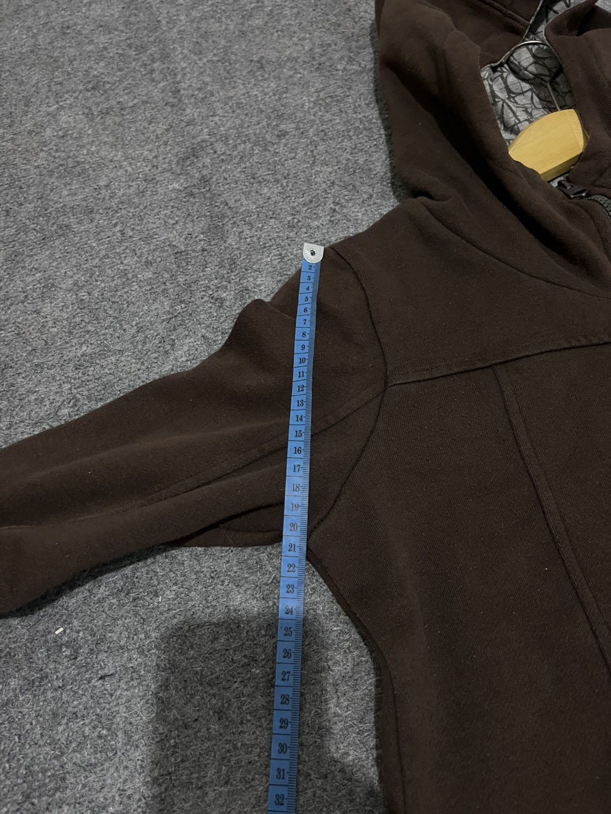 20471120 ANDEW Zip-Up Hoodie Dark Brown Maze Print Hood Lining Size US M / EU 48-50 / 2 - 12 Thumbnail