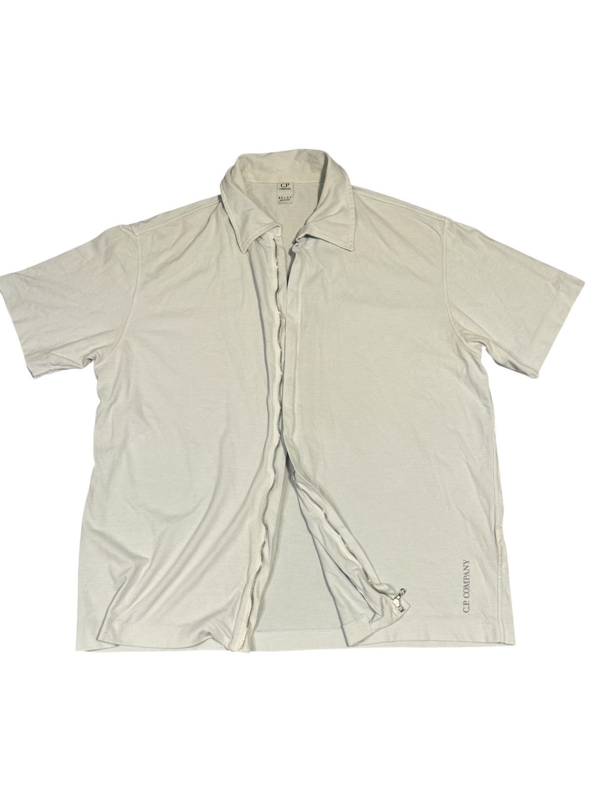 C.P. Company 🔥Archive SS/2000 CP Company Relax Zipper Polo Shirt/CO Polo Size US XL / EU 56 / 4 - 1 Thumbnail