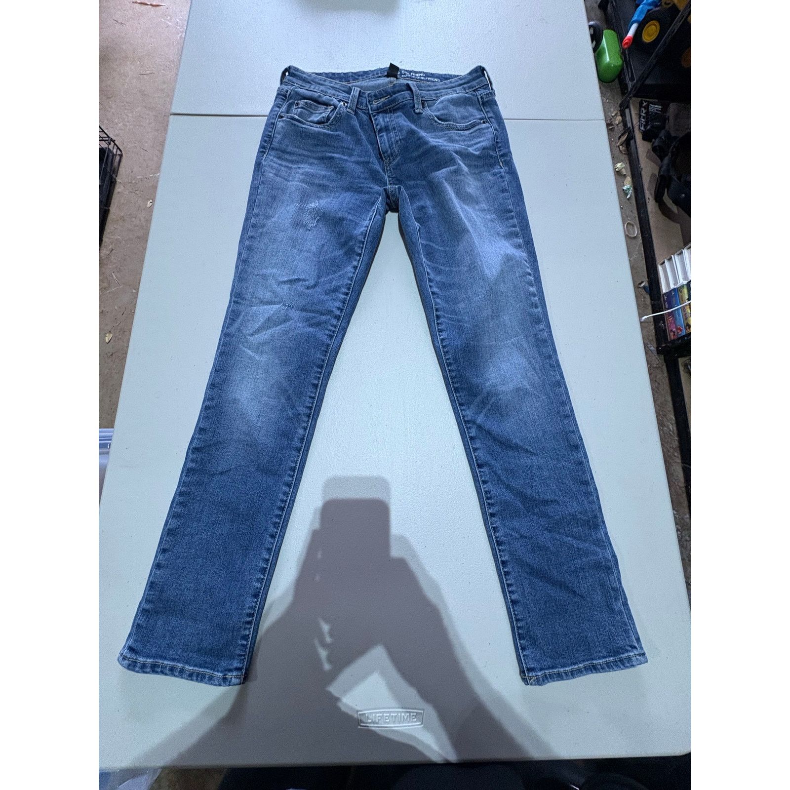 Gap Gap Girlfriend Jeans Women’s 2 Medium Wash Straight Leg Size 26" / US 2 / IT 38 - 2 Thumbnail