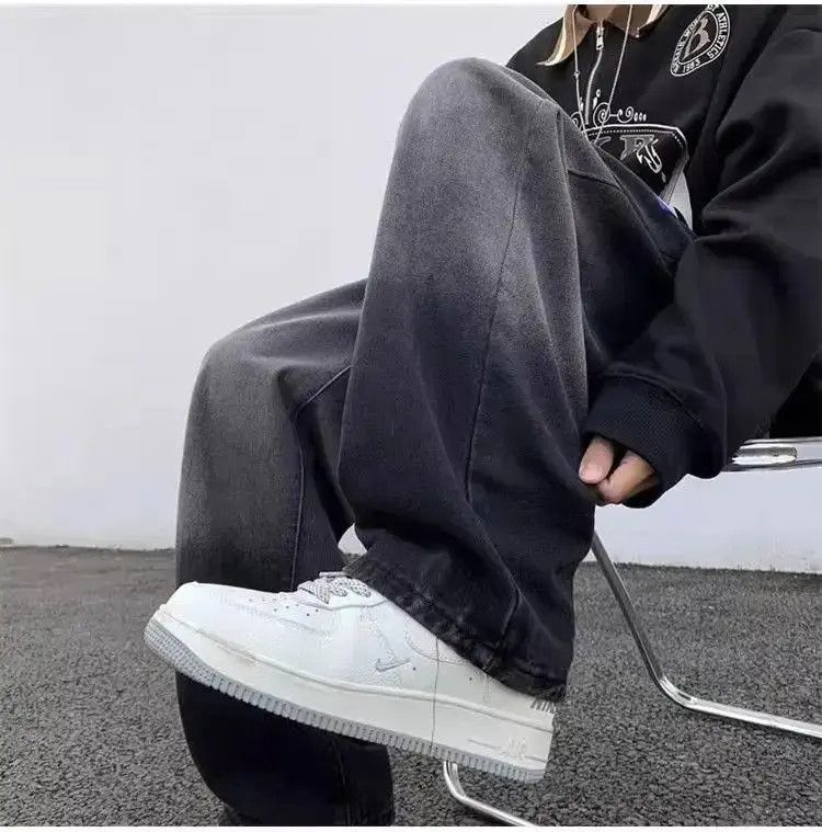 Japanese Brand Straight casual gradient contrasting jeans Size US 32 / EU 48 - 3 Thumbnail