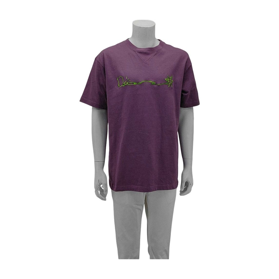 Dior Dior Homme Embroidered Purple T-Shirt Size L Size US L / EU 52-54 / 3 - 1 Thumbnail